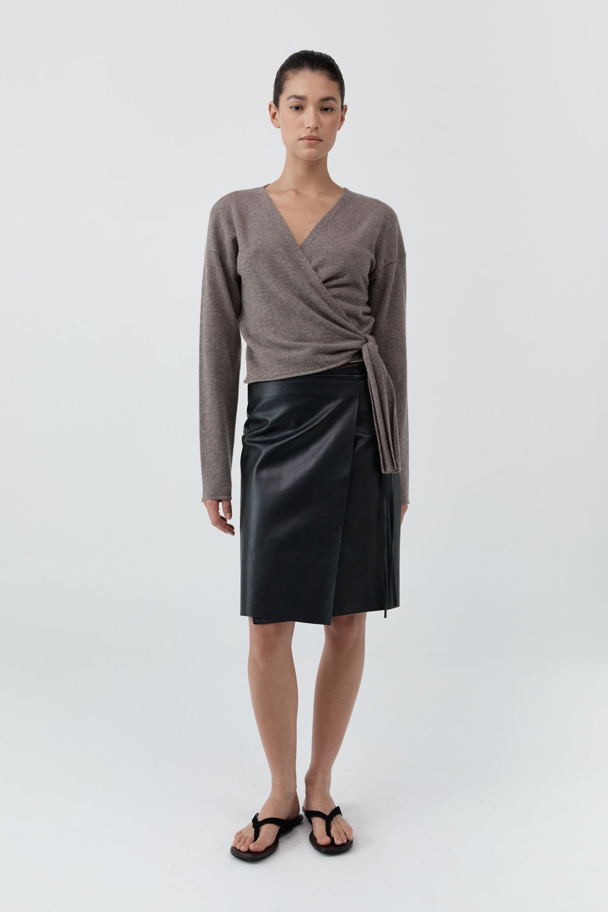 Cashmere Wrap Cardigan - Vapor