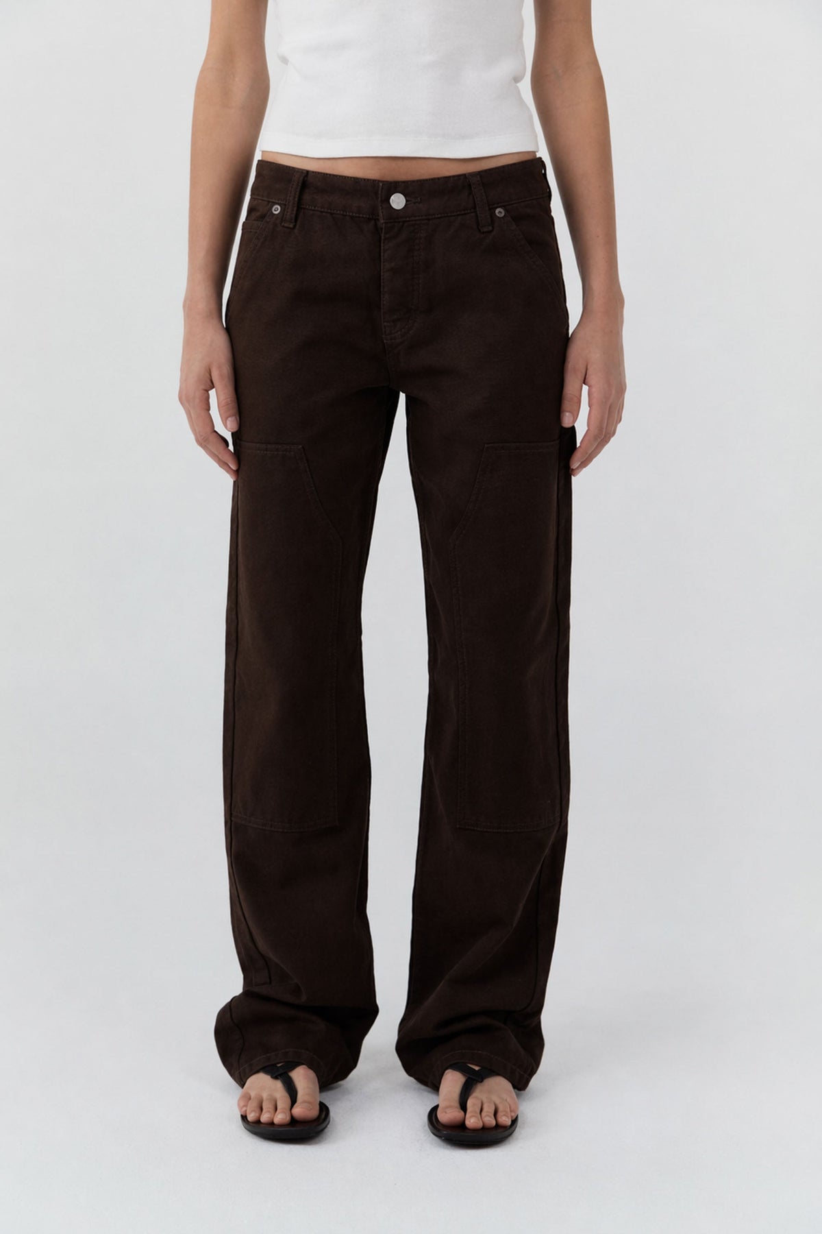 Canvas Carpenter Jeans - Bark