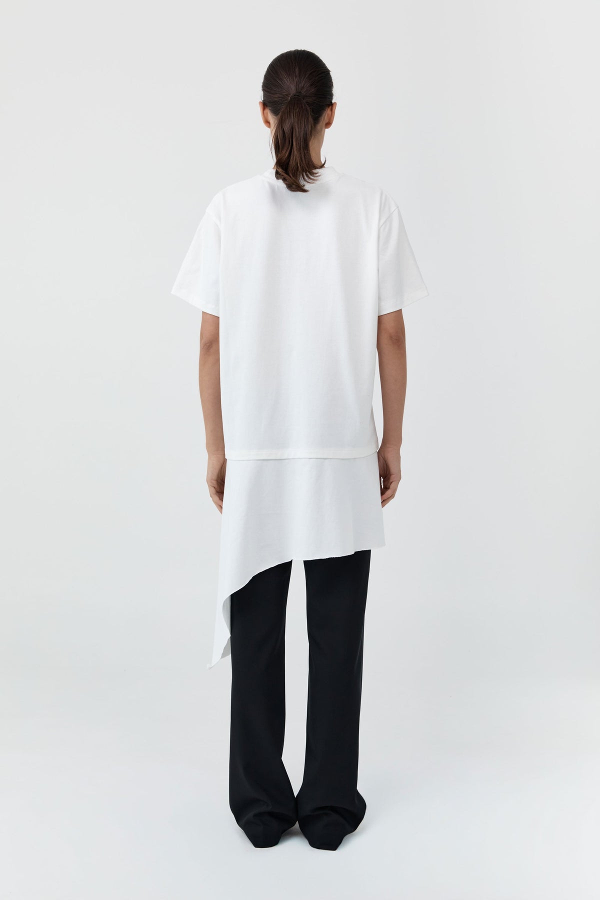 Layered Tee Mini Dress - Off White