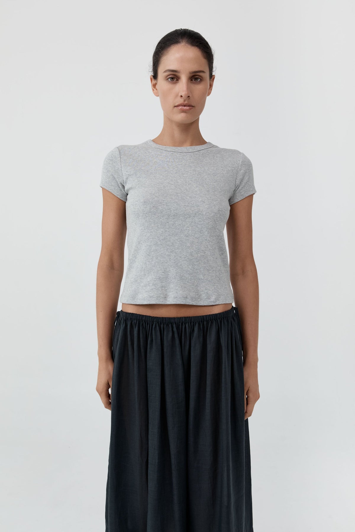 Organic Cotton Baby Tee - Grey Marle