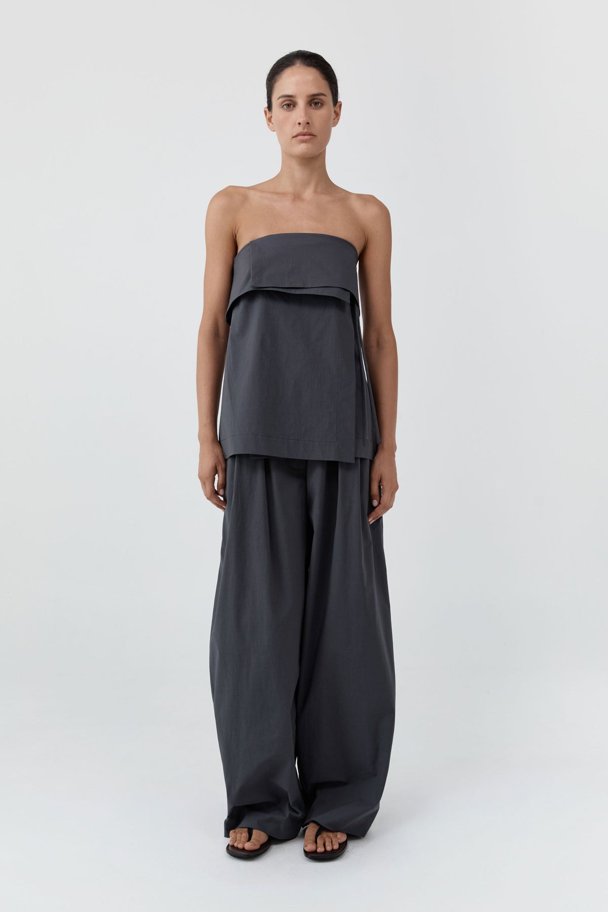 Strapless Wrap Top - Iron Glaze