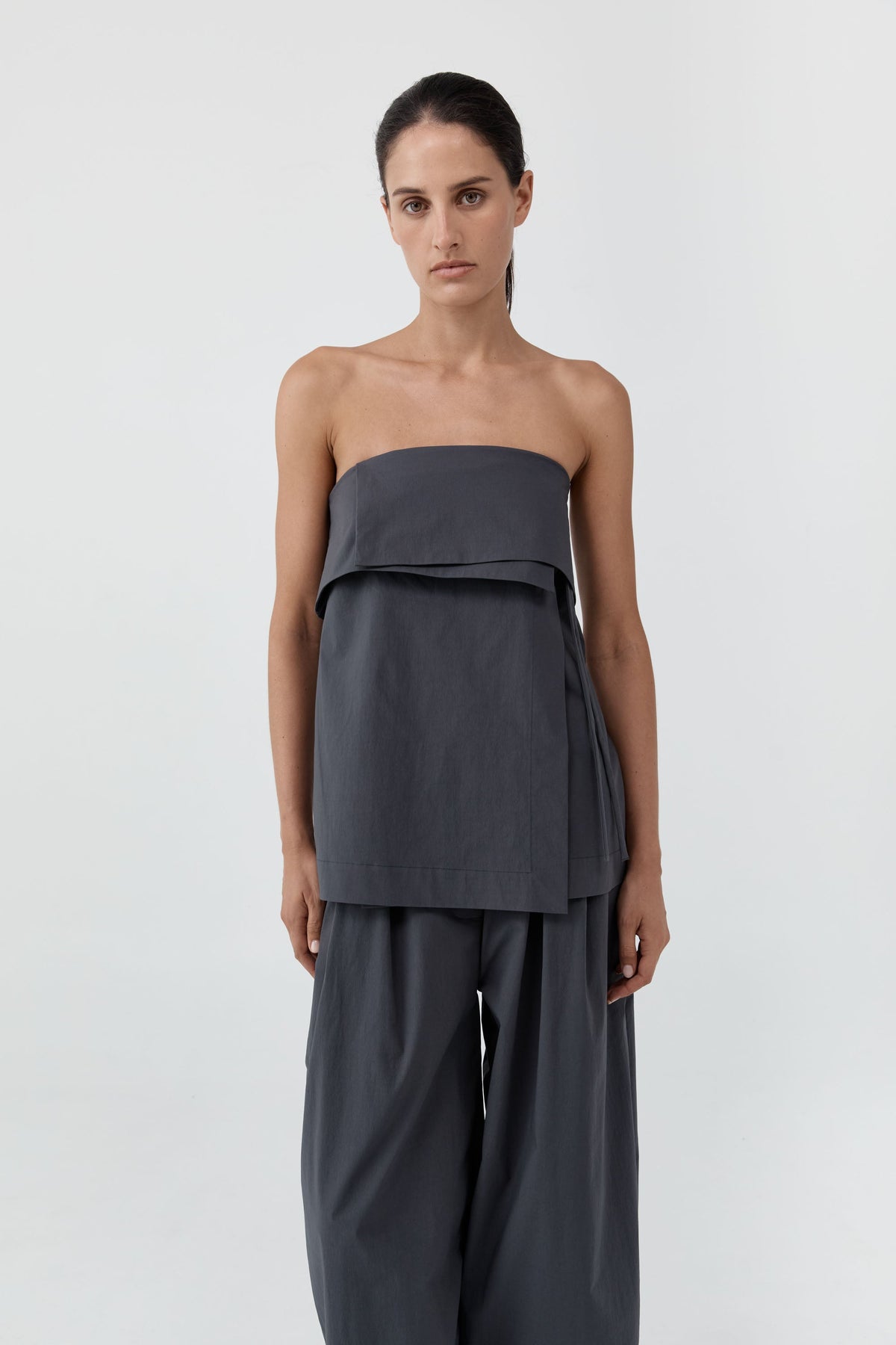 Strapless Wrap Top - Iron Glaze