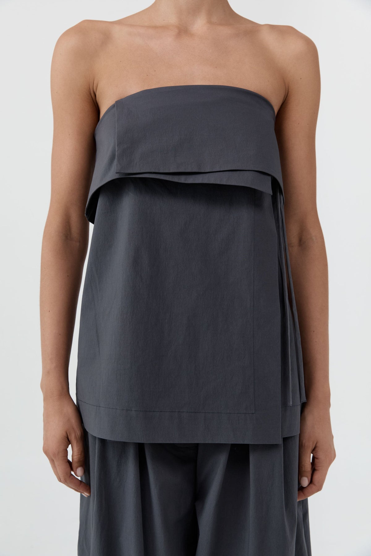 Strapless Wrap Top - Iron Glaze