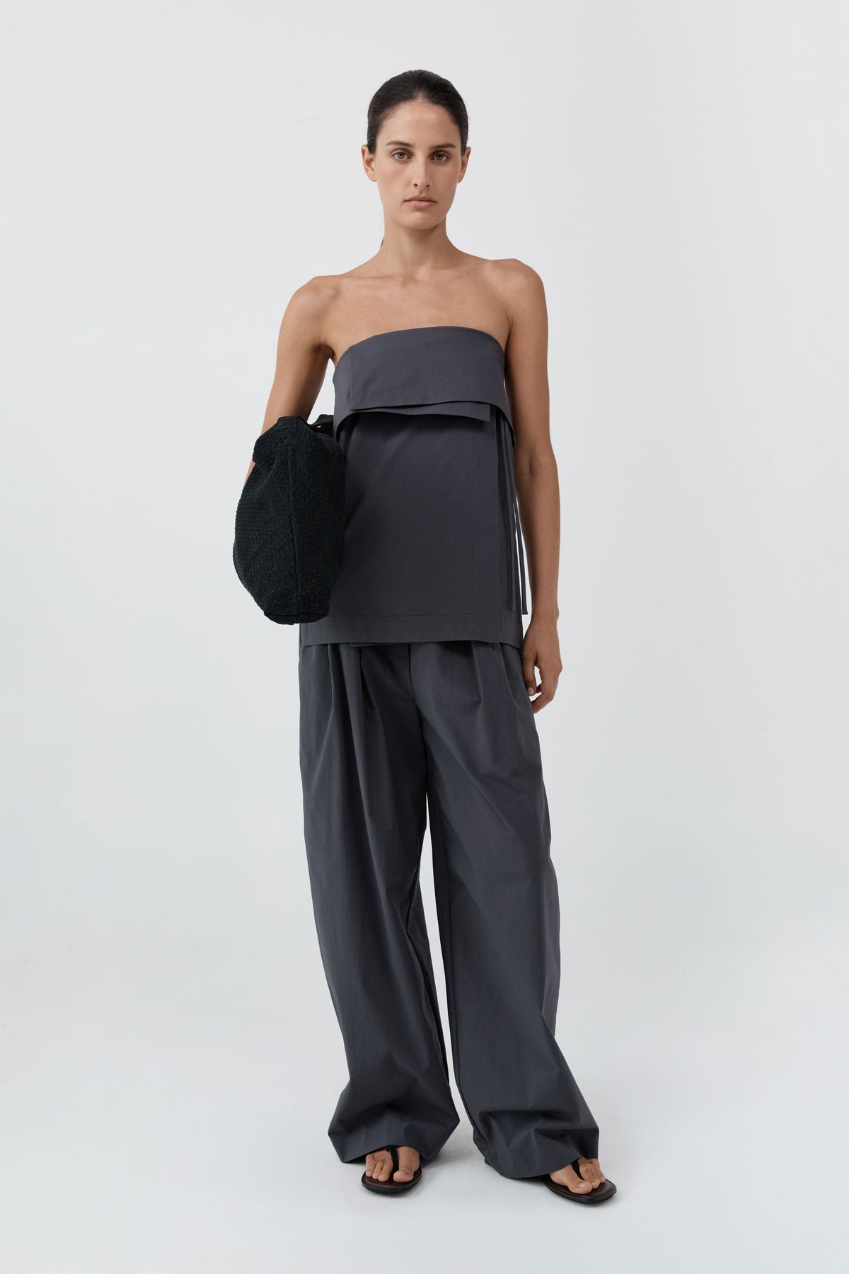 Strapless Wrap Top - Iron Glaze