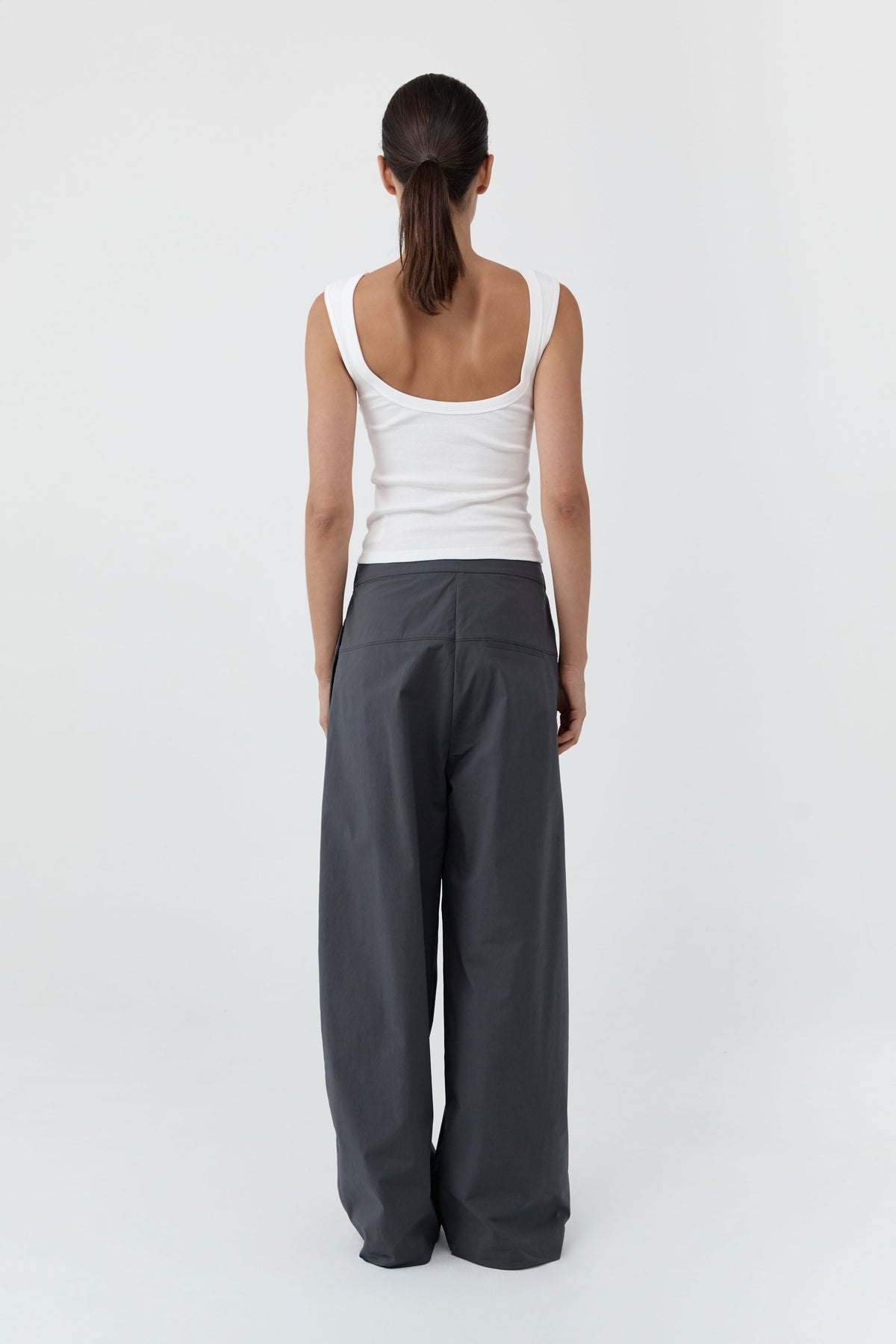 Relaxed Pleat Pants - Iron Glaze