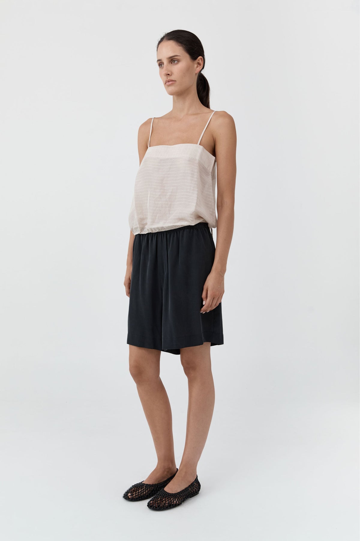 Silk Everyday Relaxed Shorts - Black