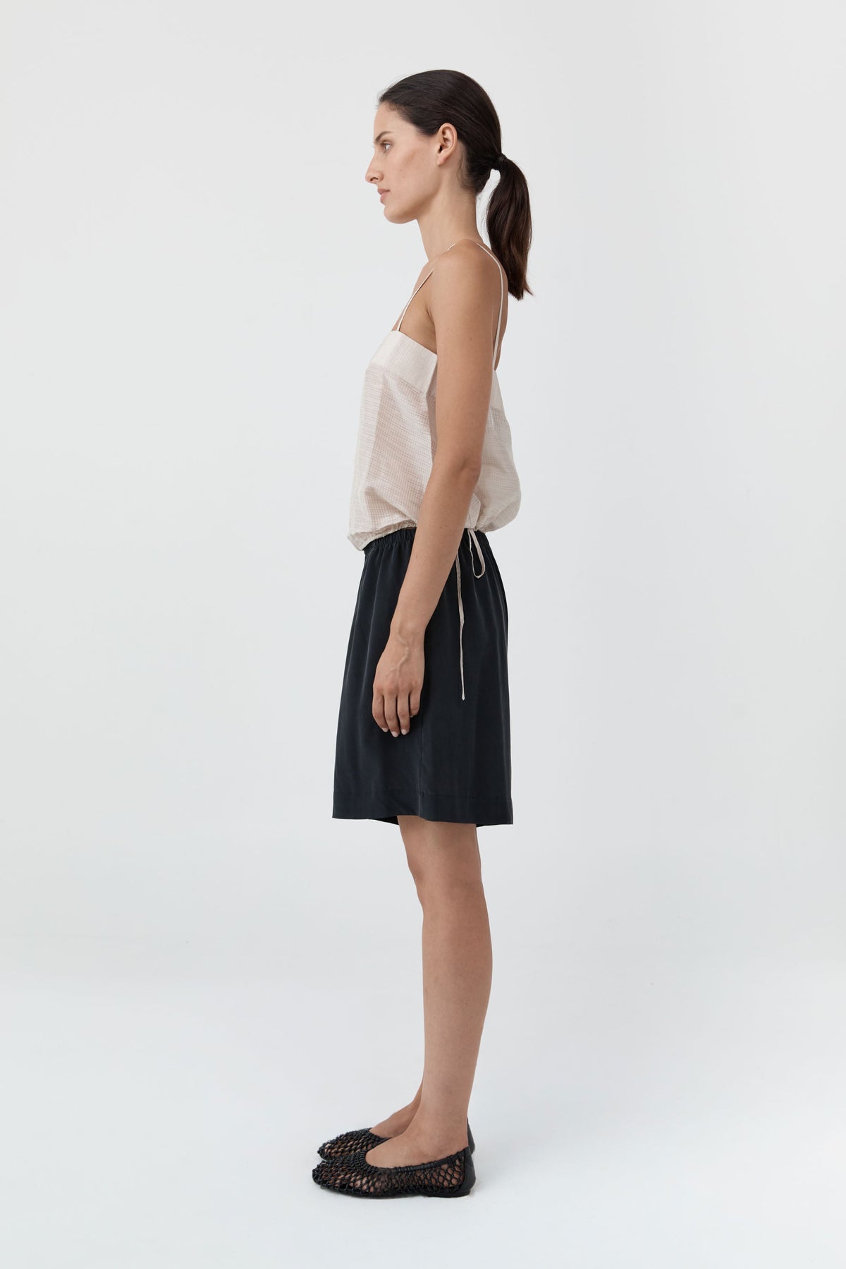 Silk Everyday Relaxed Shorts - Black