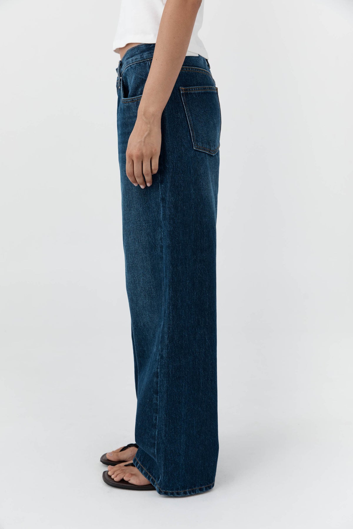 Classic Mid Rise Jeans - Dark Indigo