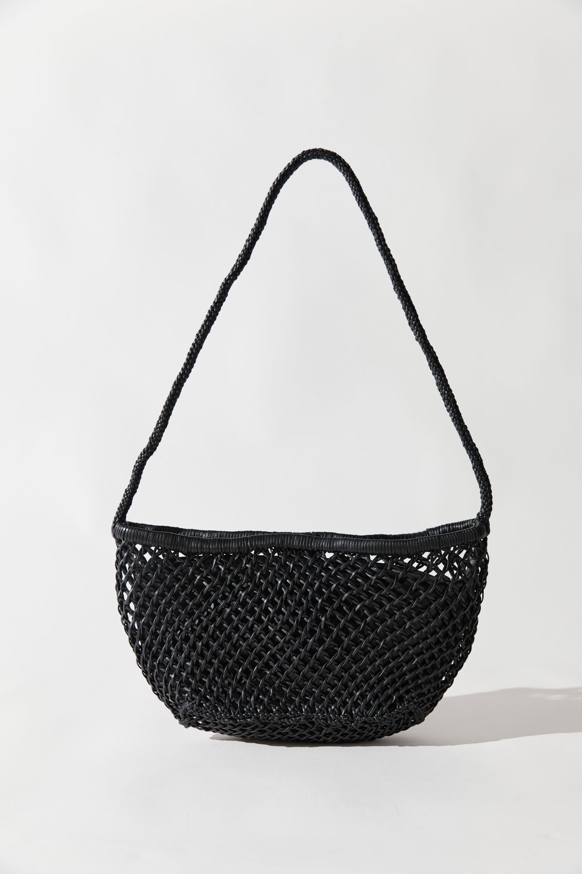 Mesh Crescent Bag - Black