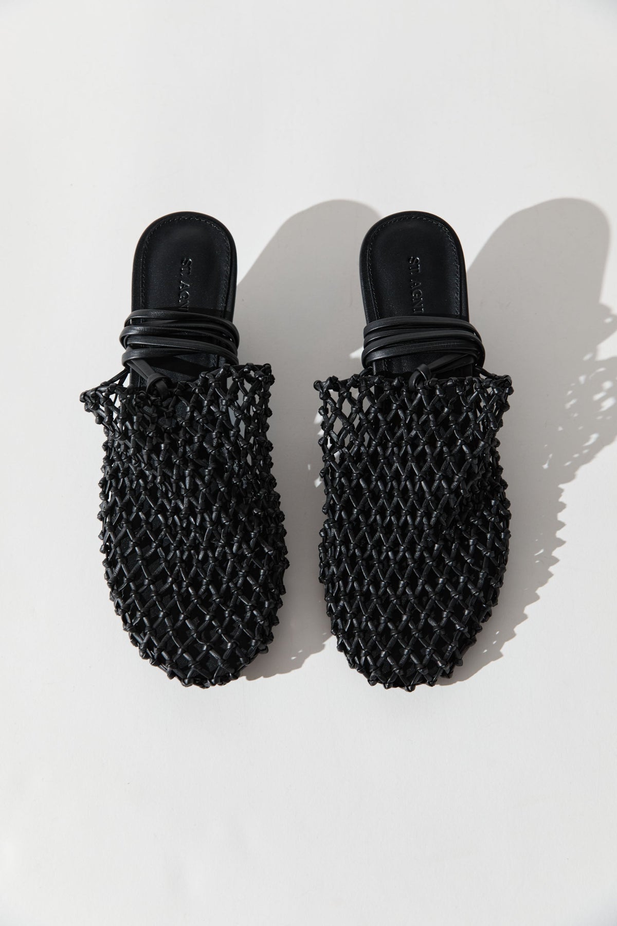 Woven Mule Heel - Black