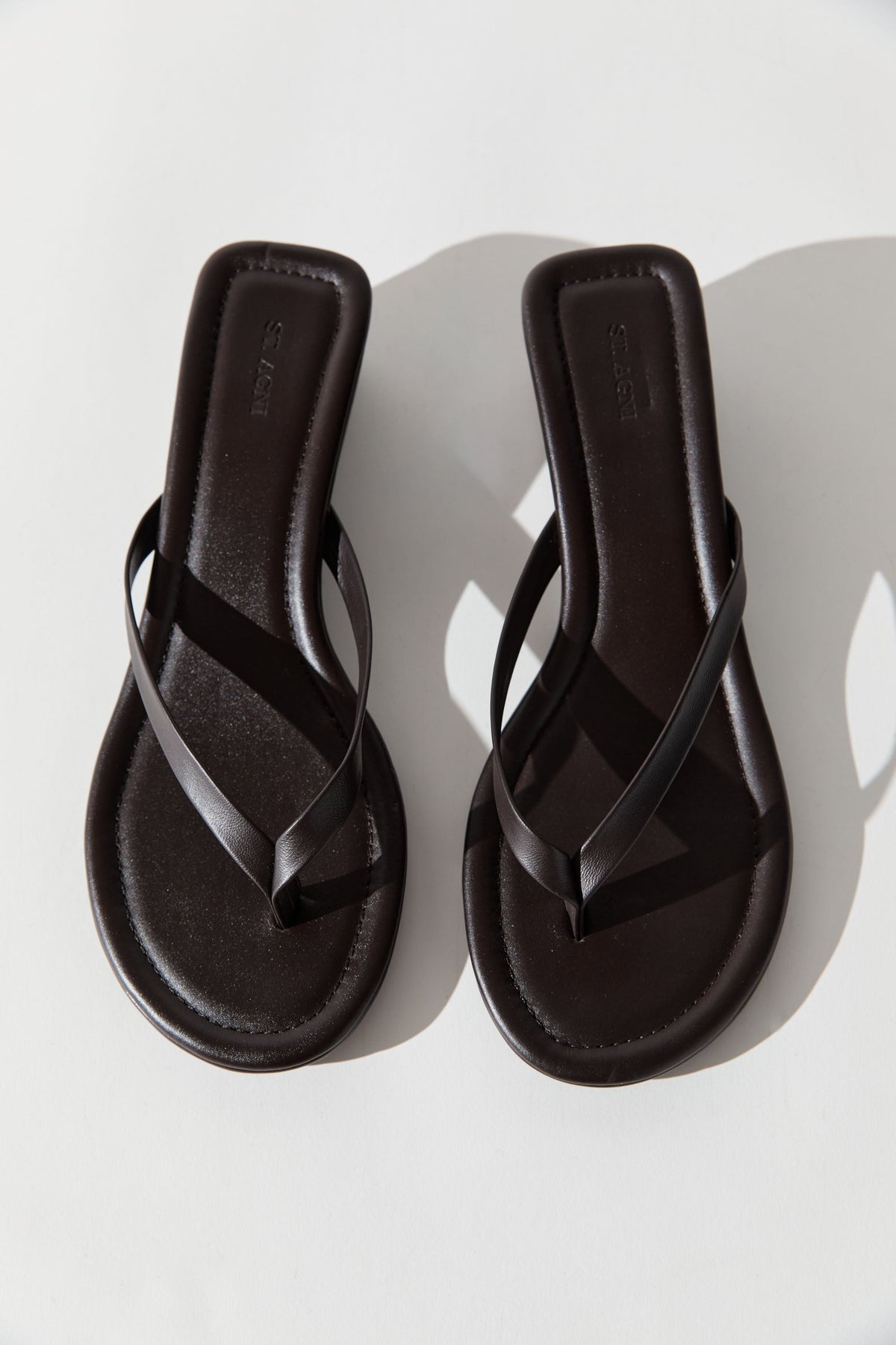 Thong Wedge - Coffee