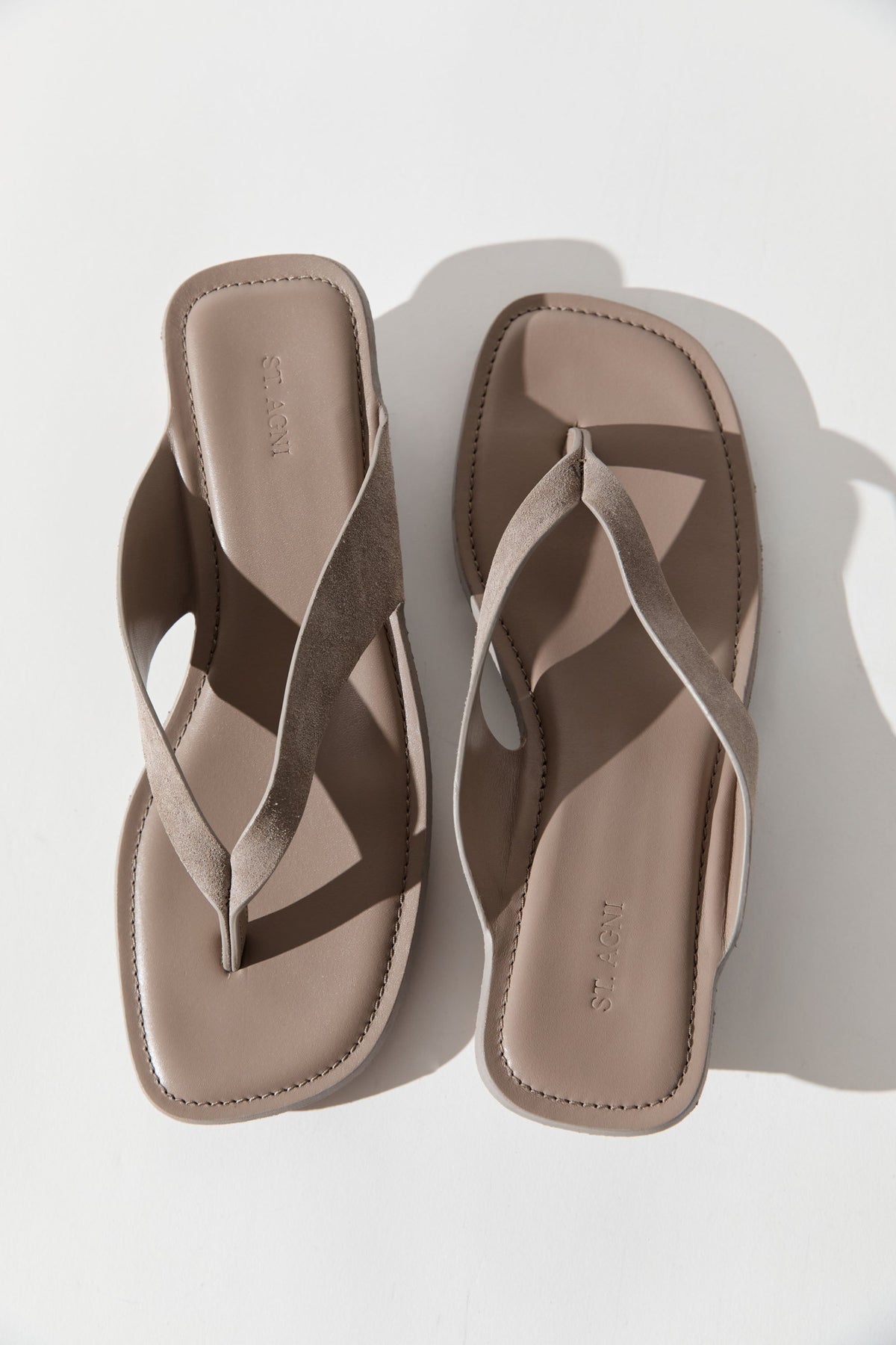 Suede Opanka Heel - Almond