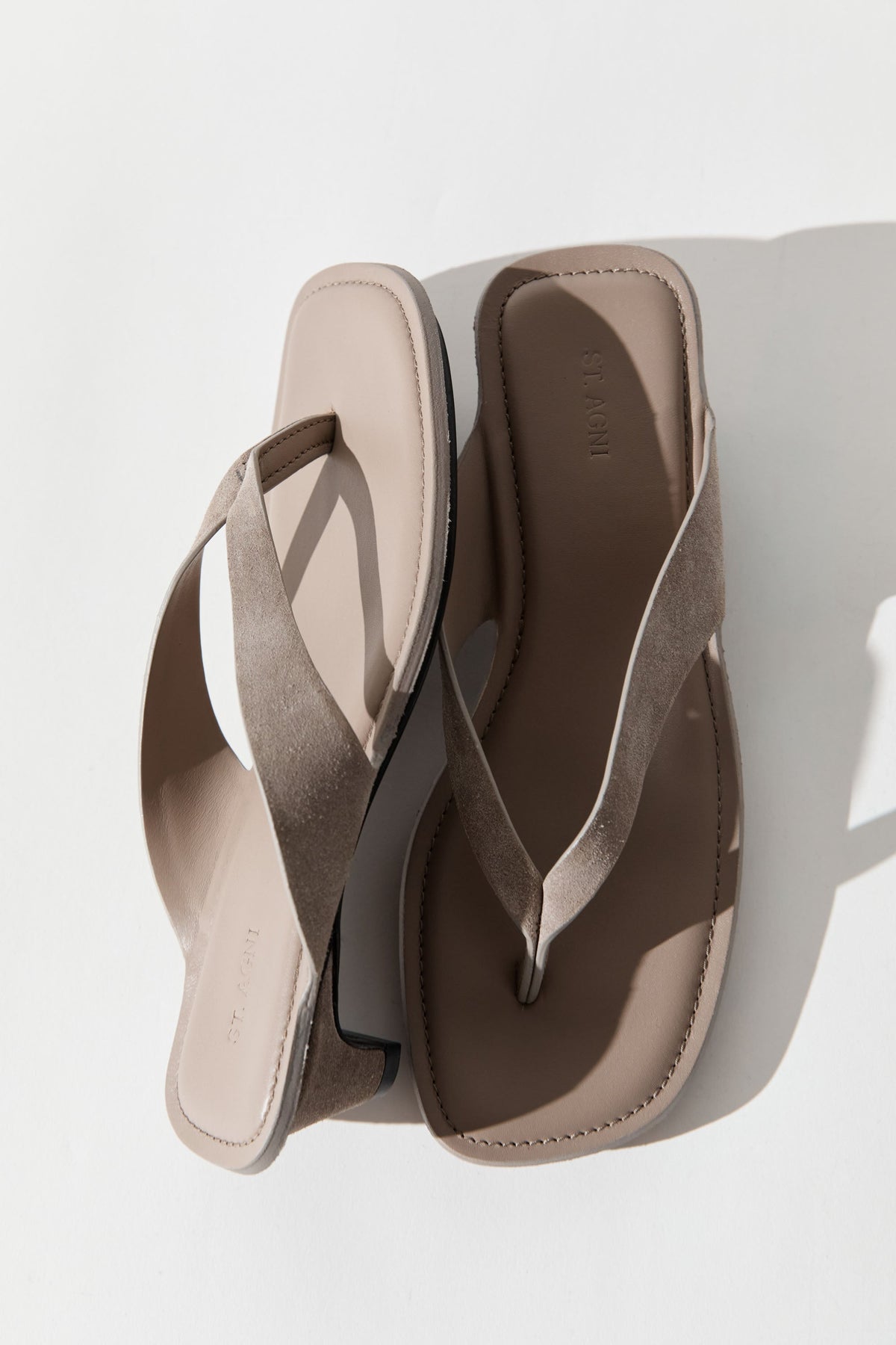 Suede Opanka Heel - Almond