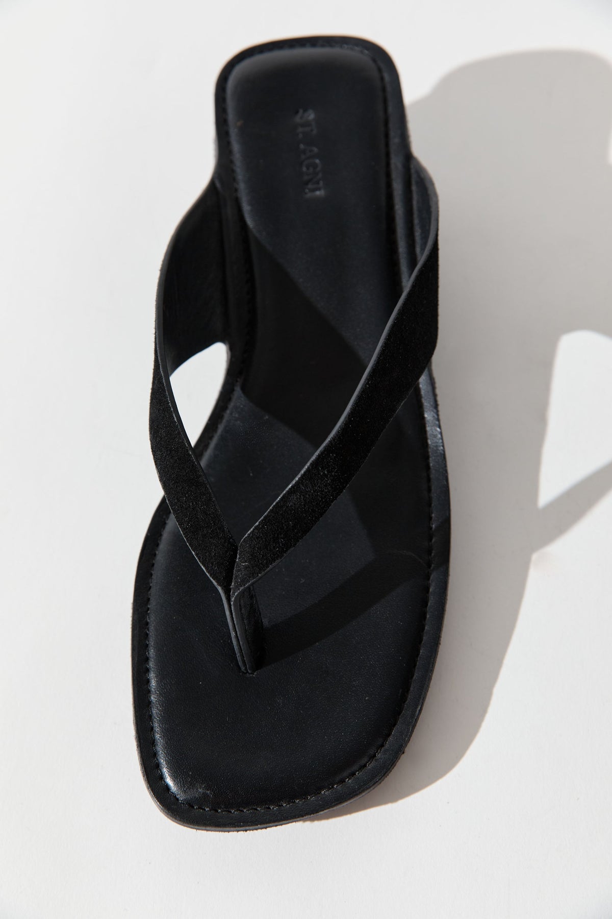 Suede Opanka Heel - Black