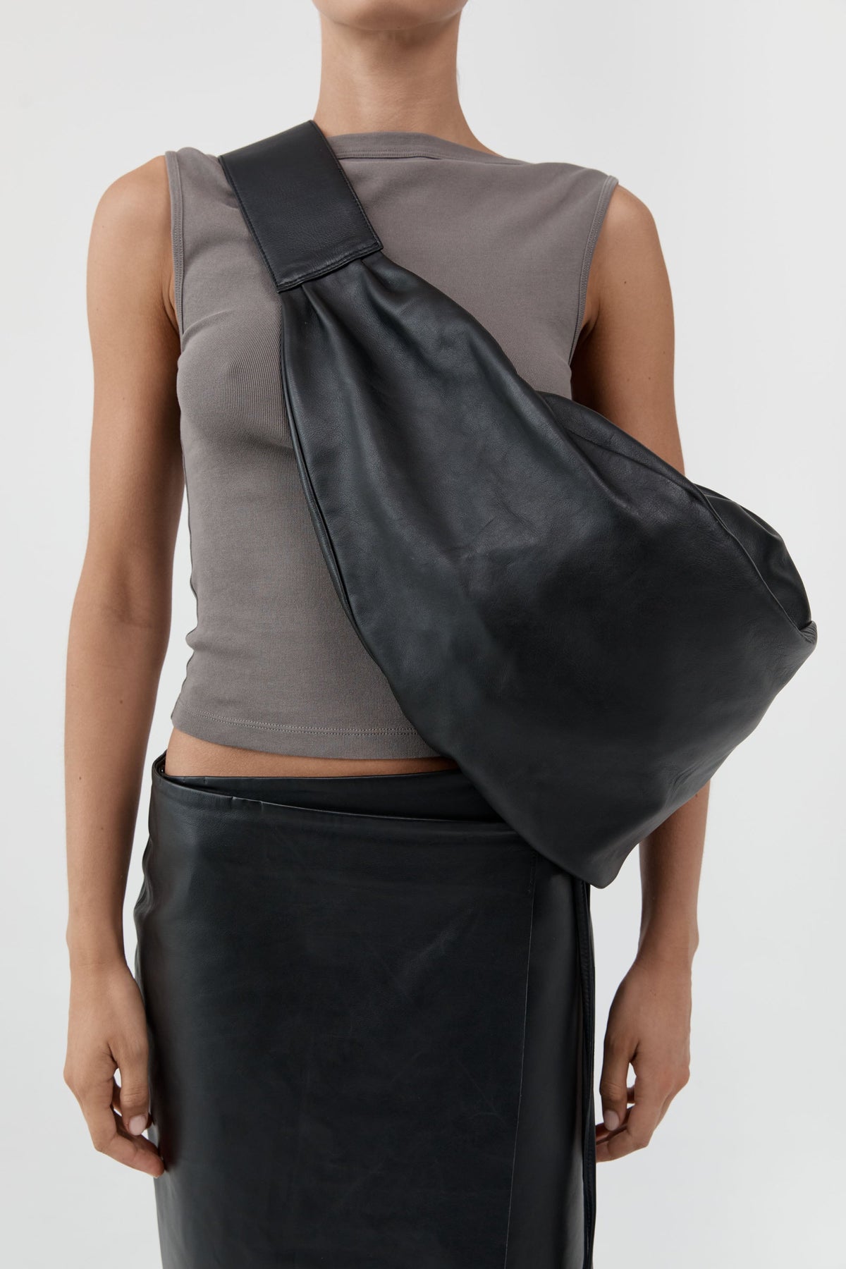 Large Crossbody Bag - Black