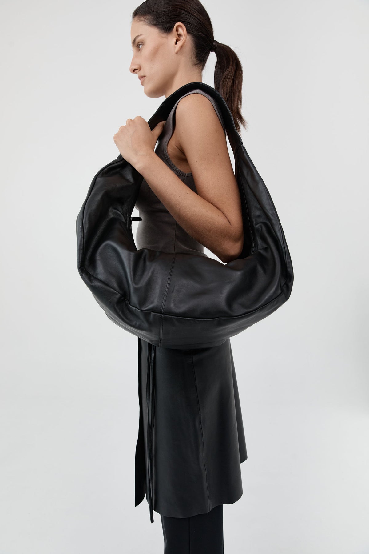 Large Crossbody Bag - Black