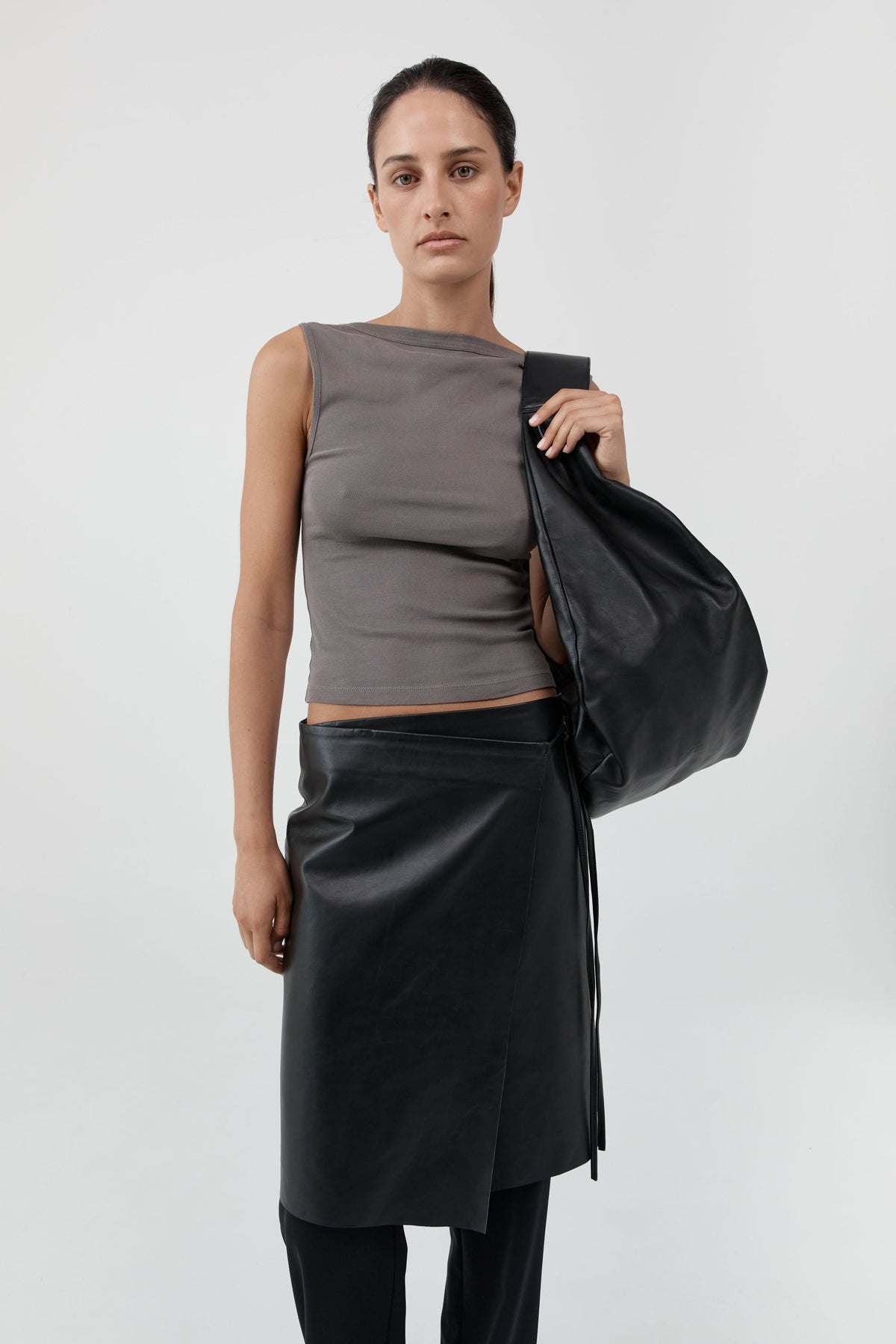 Large Crossbody Bag - Black