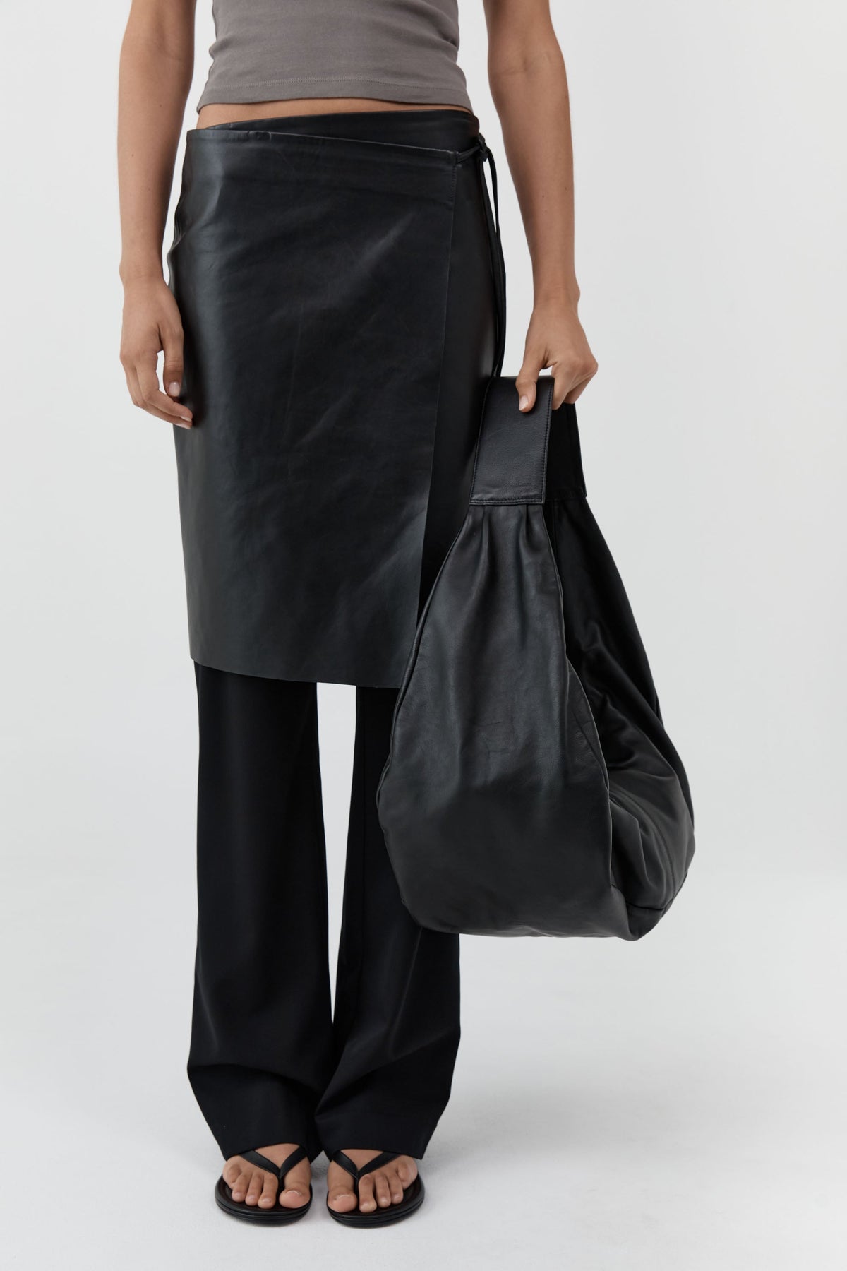 Large Crossbody Bag - Black