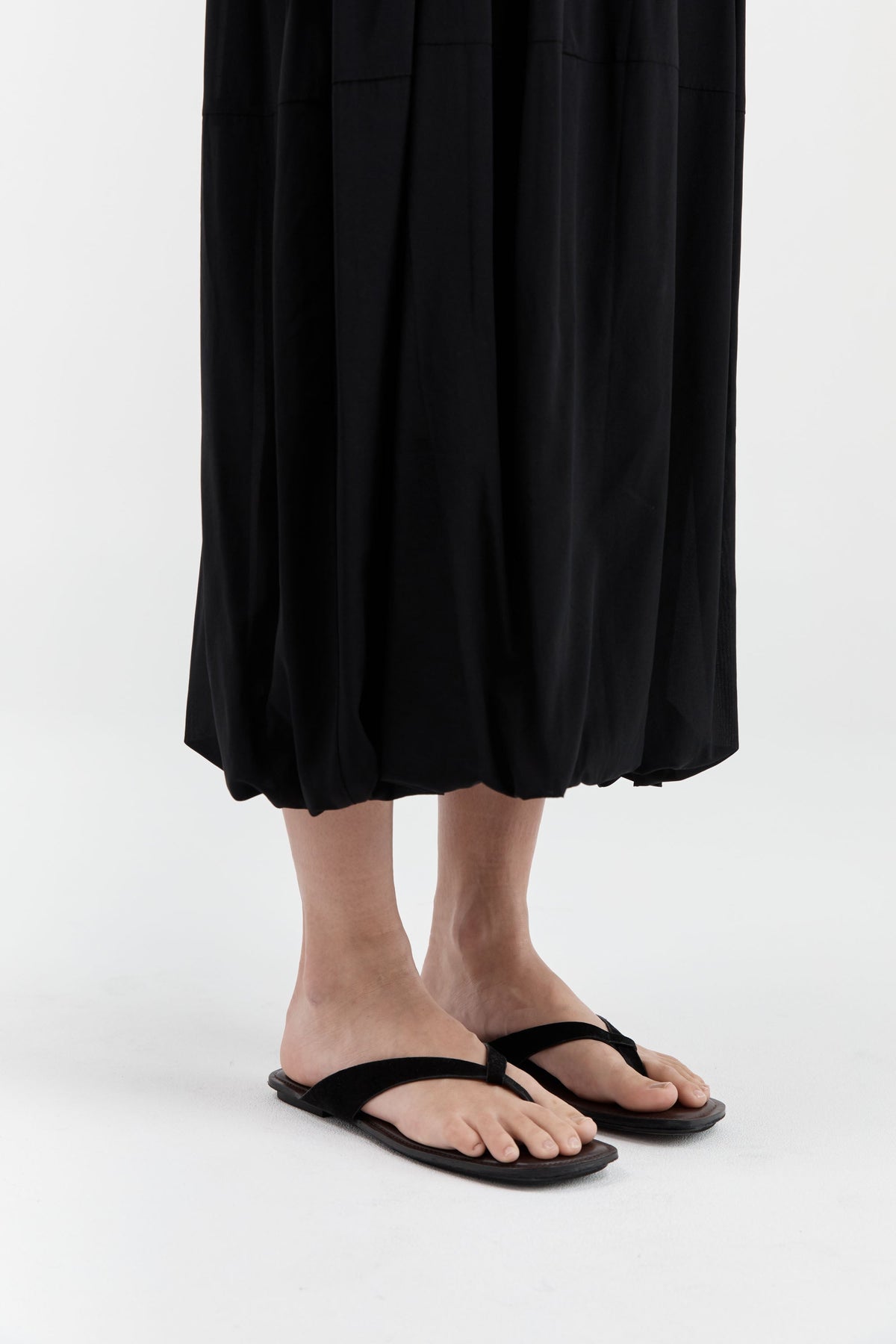 Suede Opanka Slide - Black/Coffee