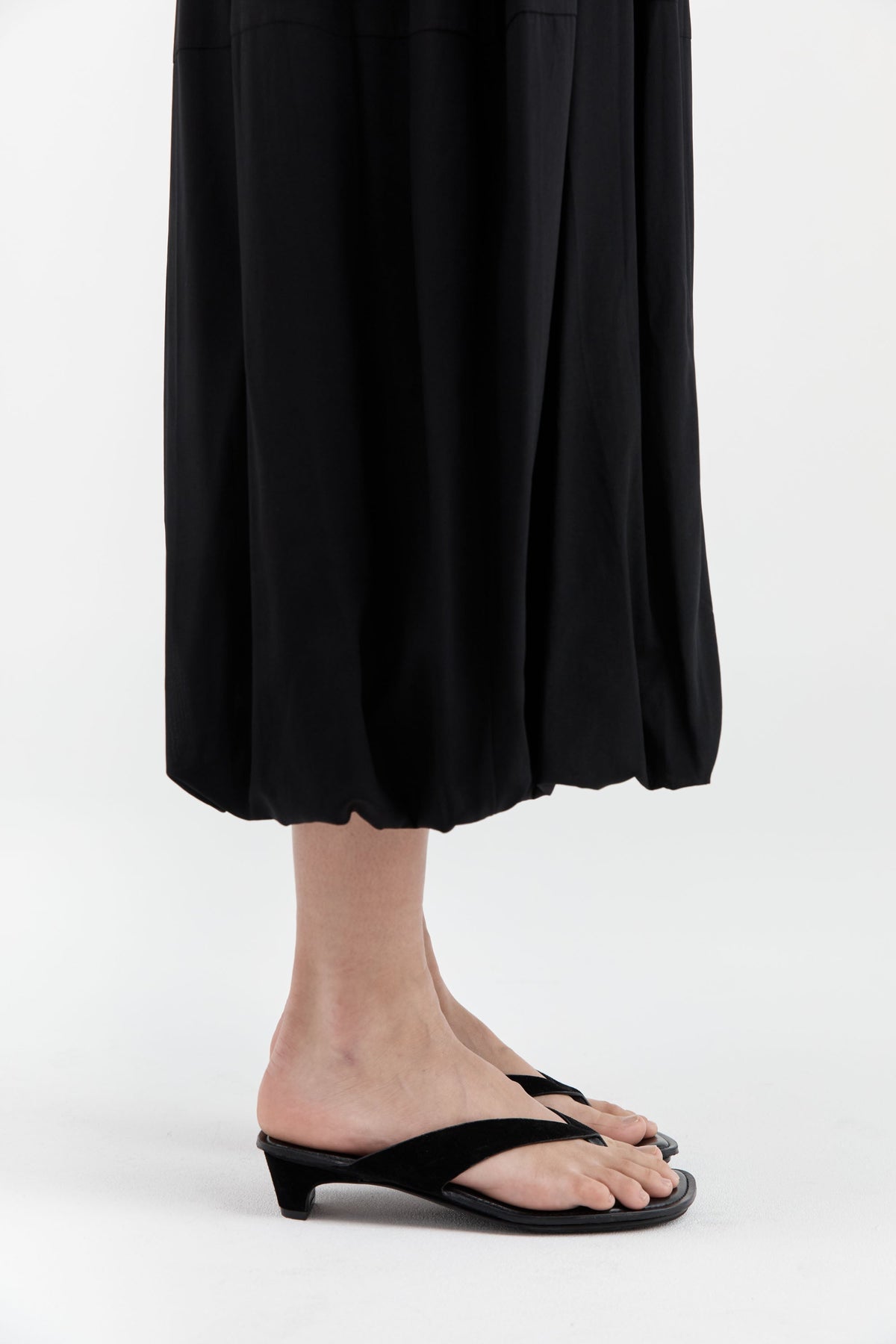 Suede Opanka Heel - Black