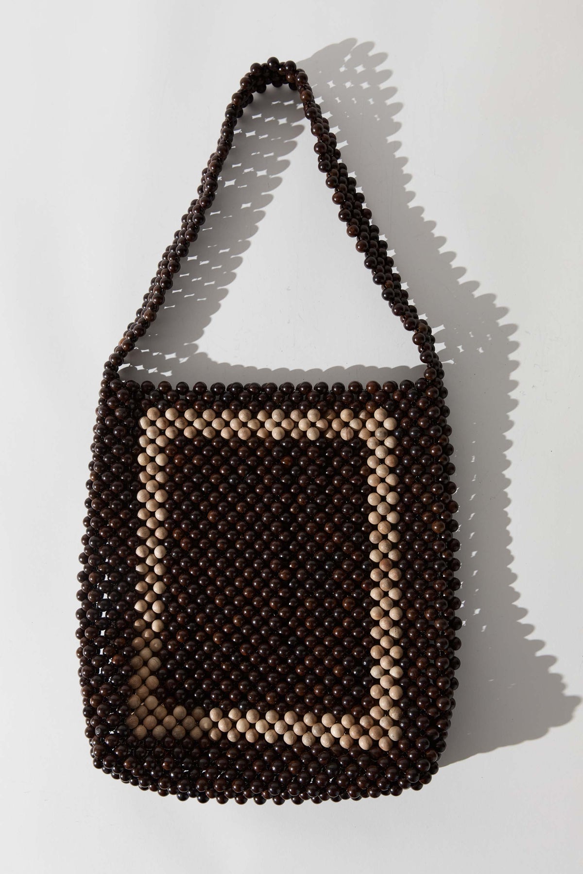 Taxi Bag - Coffee/Ecru