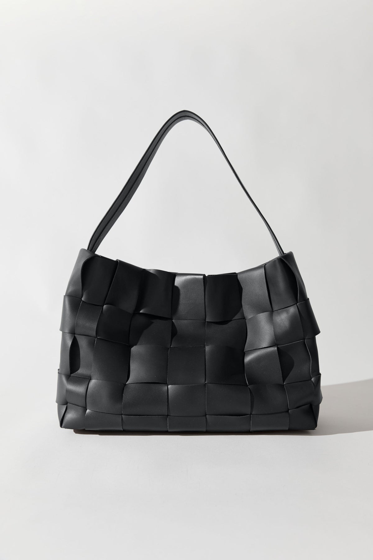 Woven Large Tote - Black