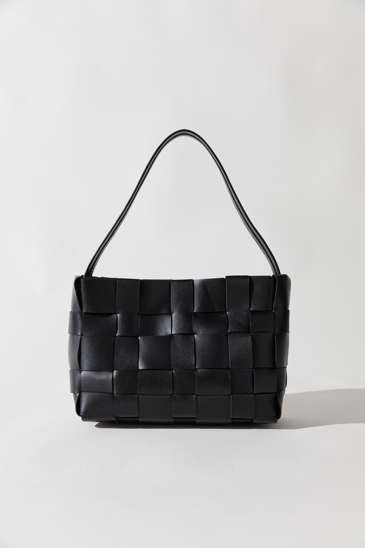 Woven Mini Tote - Black