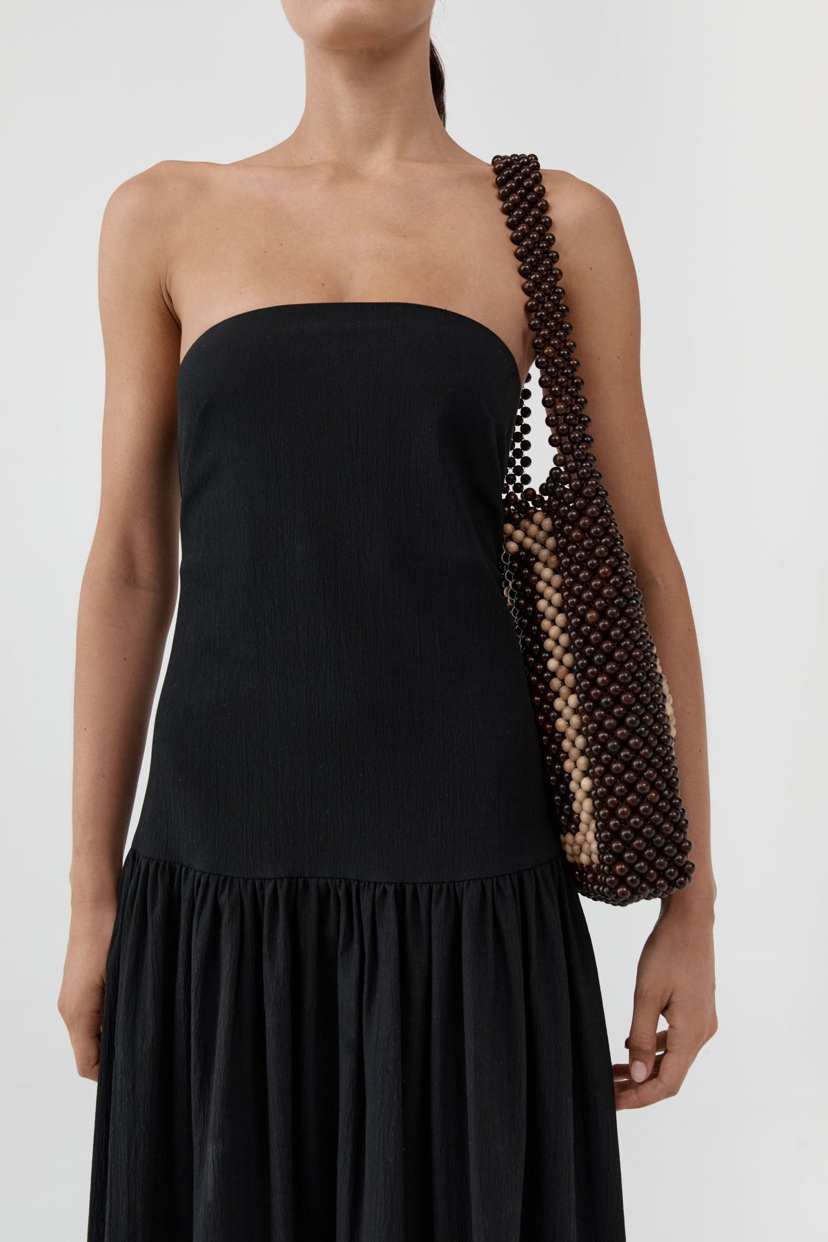 Taxi Bag - Coffee/Ecru