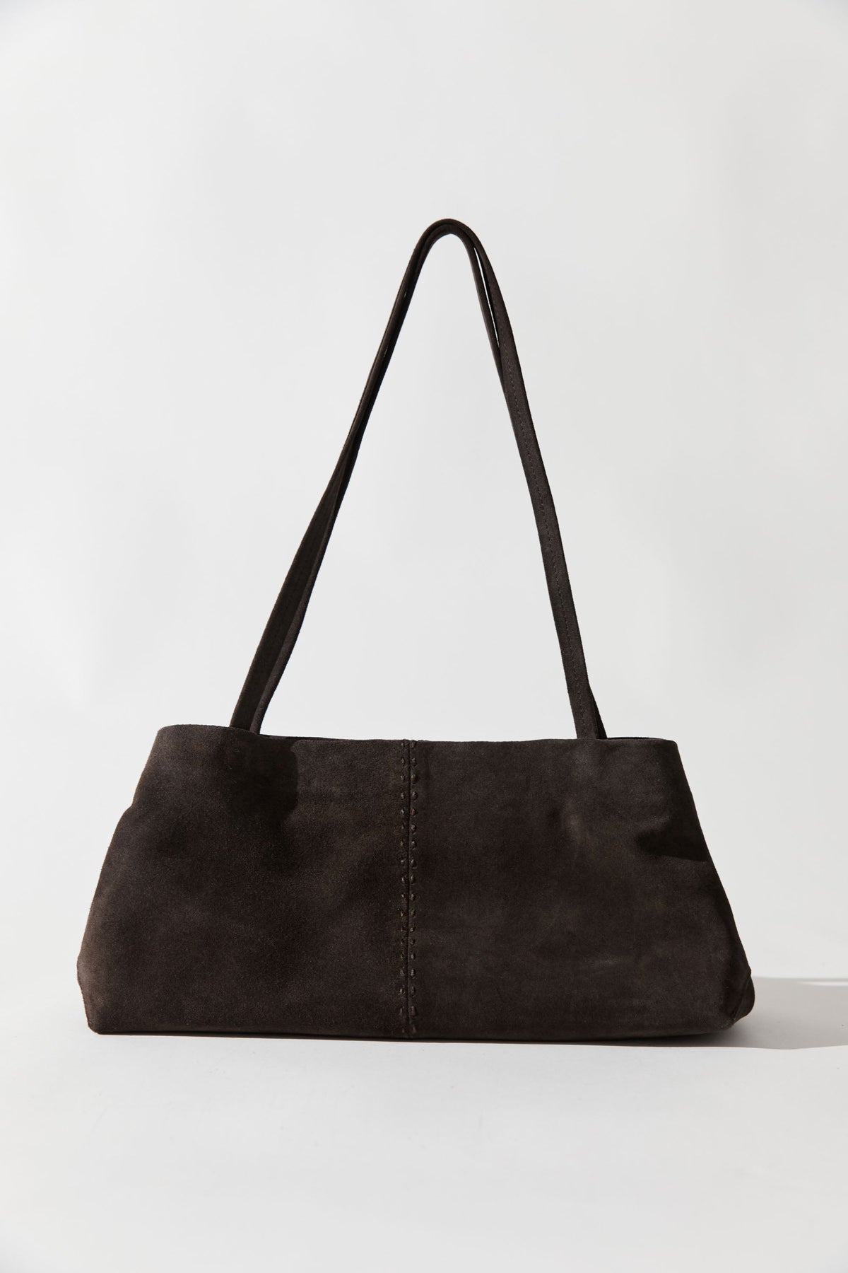 Suede Origami Tote - Coffee