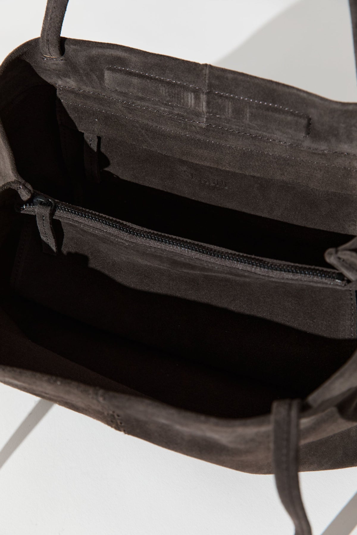 Suede Origami Tote - Coffee