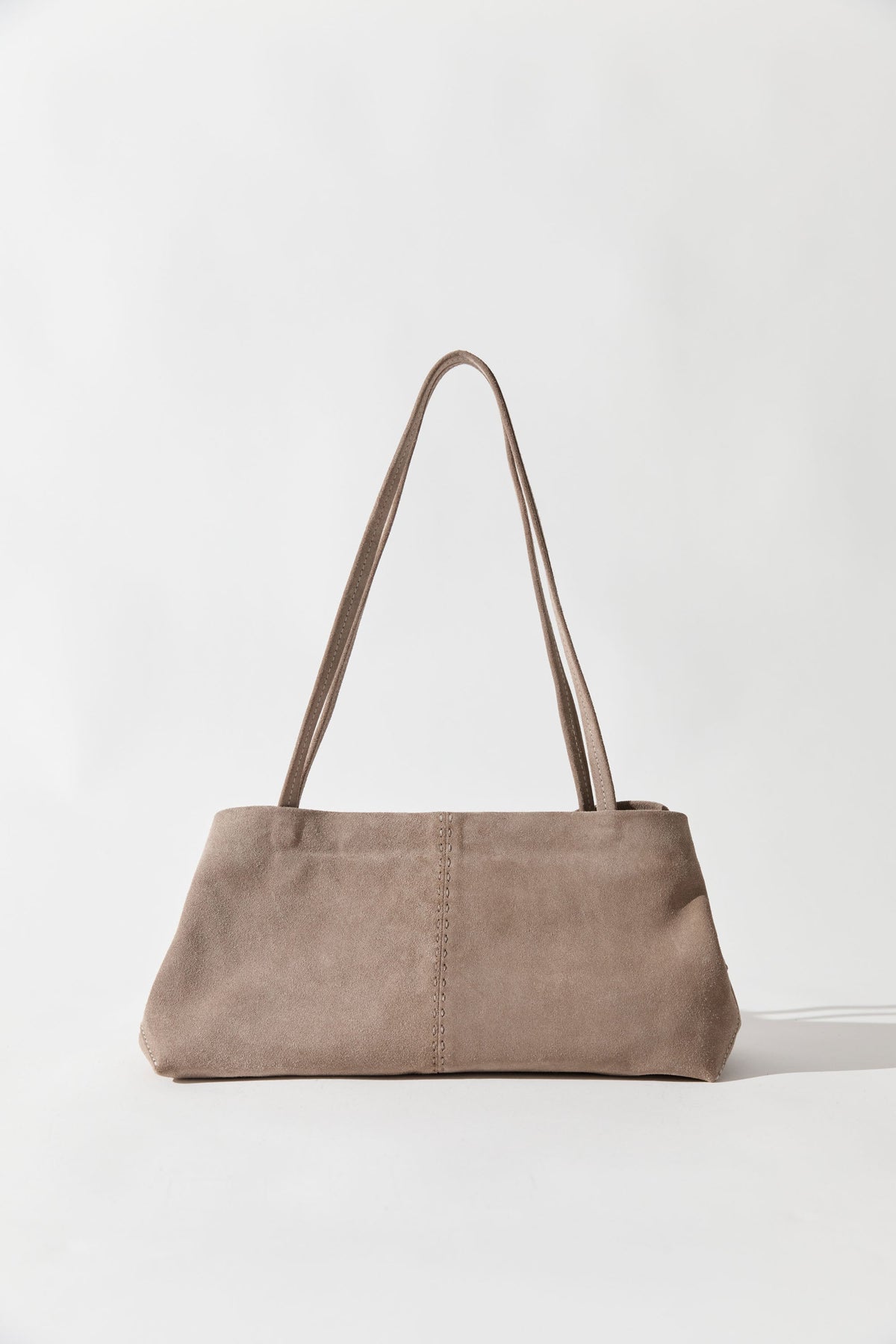 Suede Origami Tote - Almond