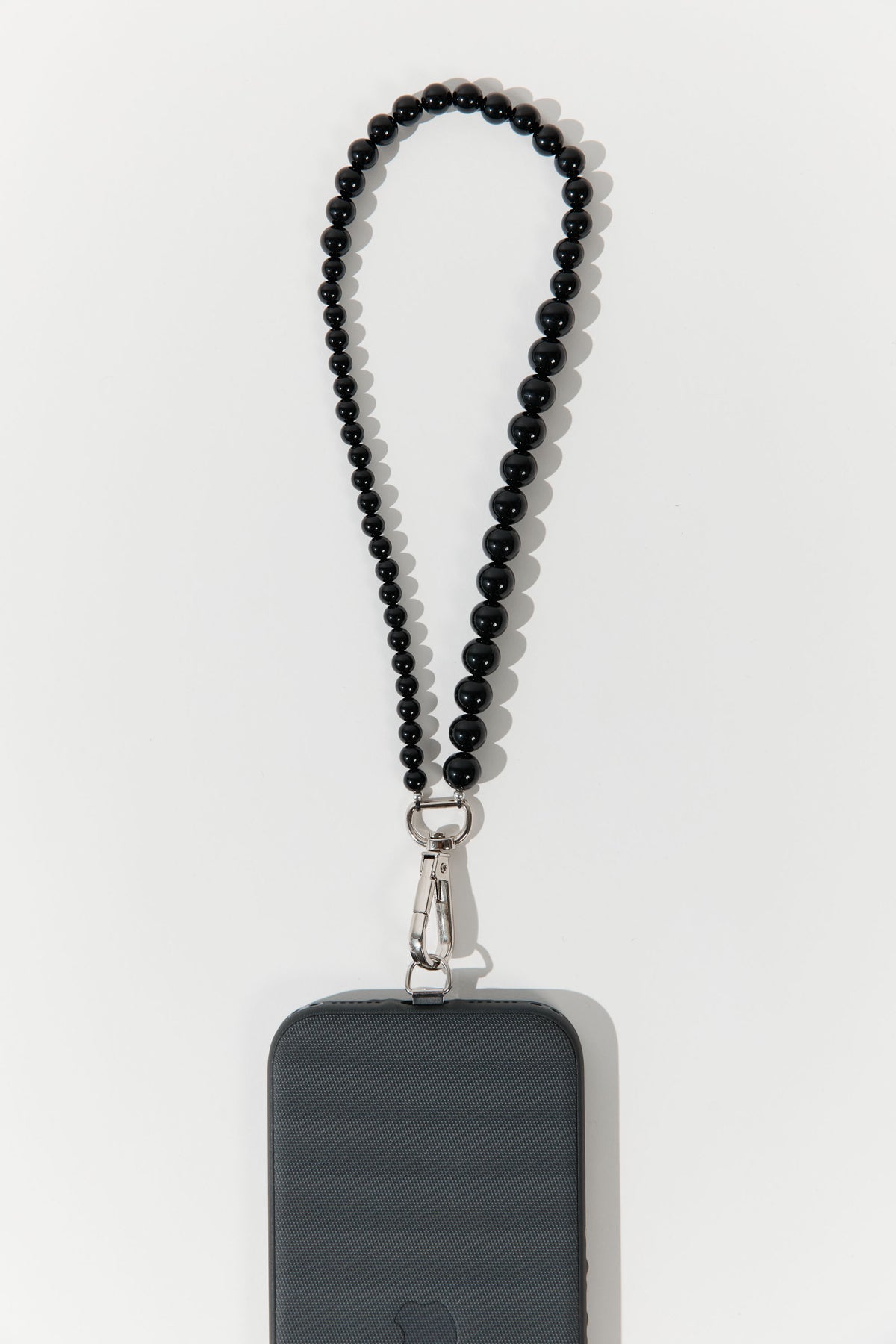 St Agni x Vermeer Celeste Phone Wrist Strap - Black Onyx