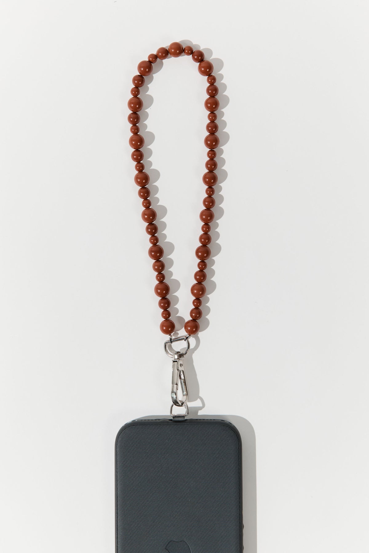 St Agni x Vermeer Odette Phone Wrist Strap - Red Jasper