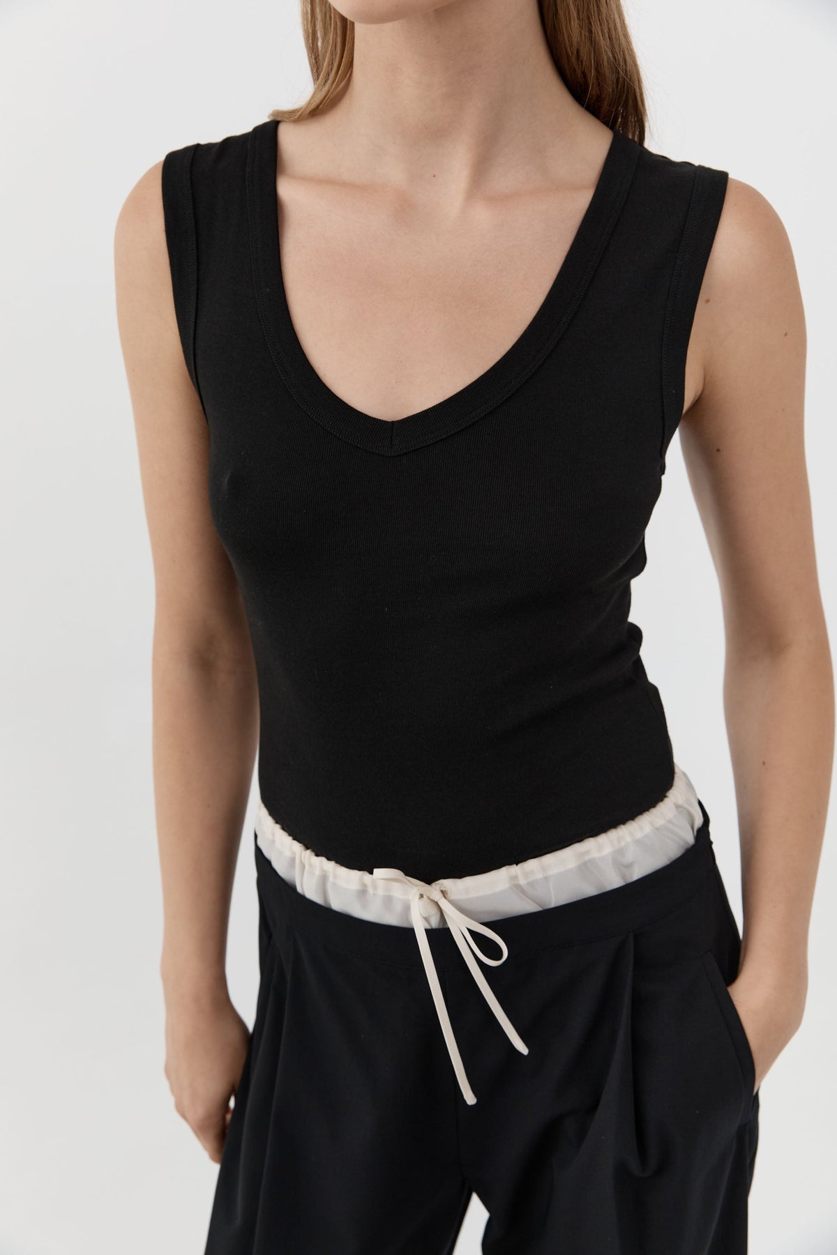 Organic Cotton 90s Top - Jet Black