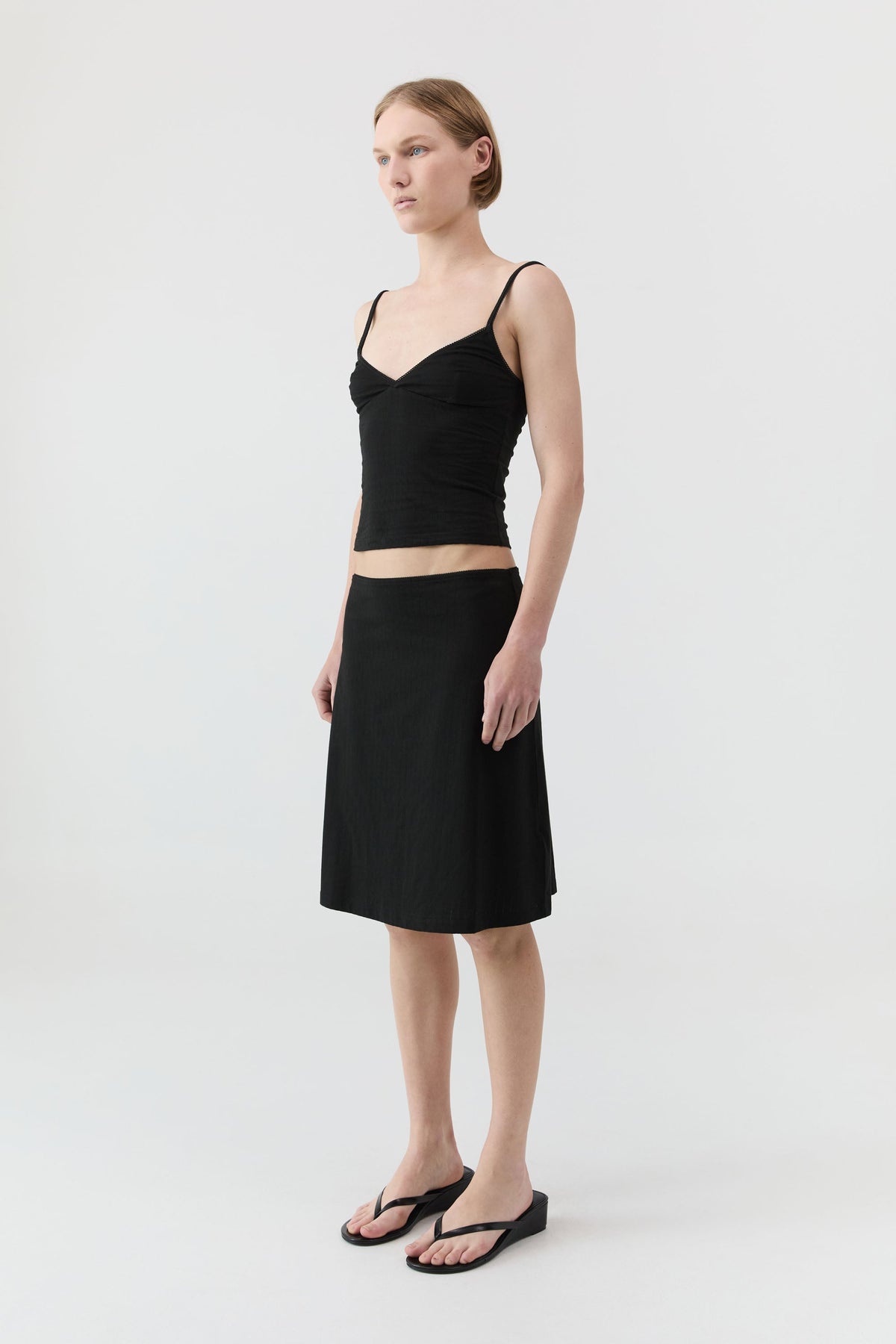 Pointelle Cami - Black