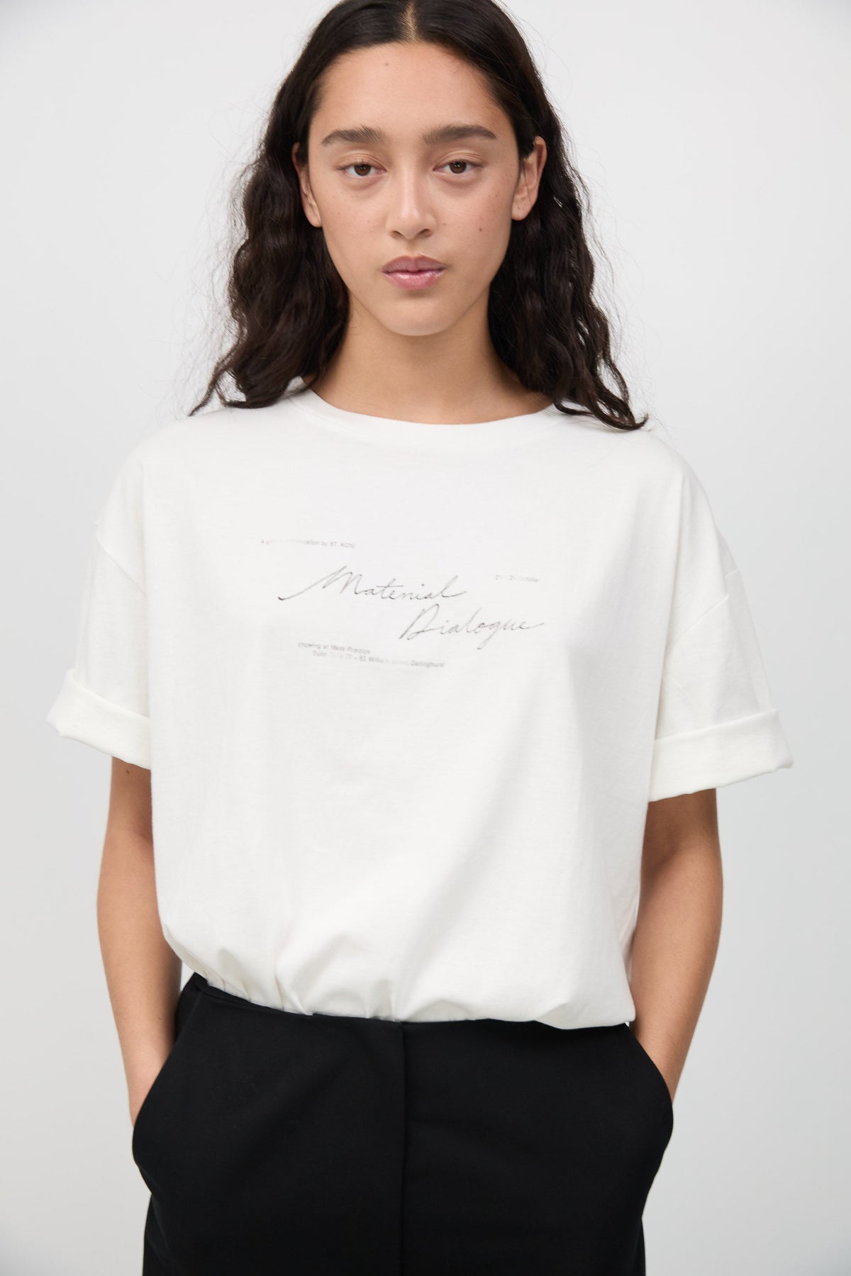 Material Dialogue Tee - White