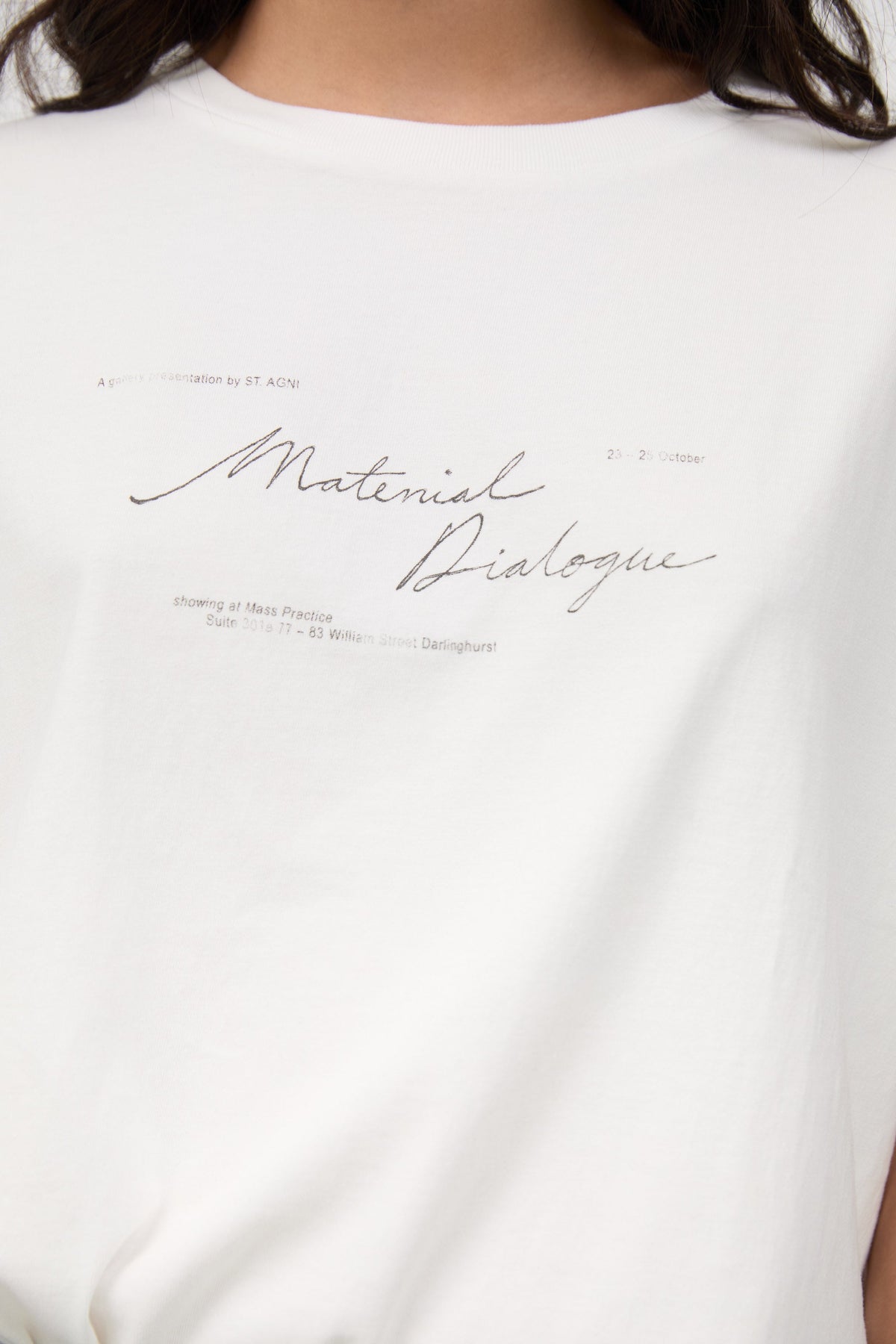 Material Dialogue Tee - White