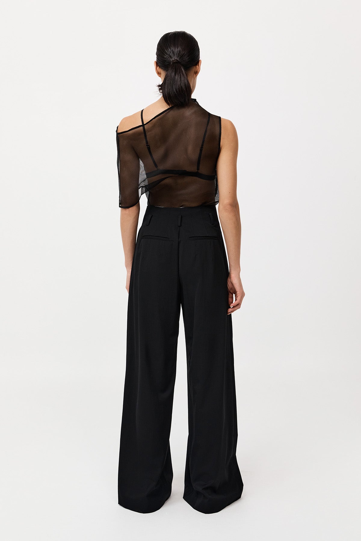 Silk Mesh Top - Black