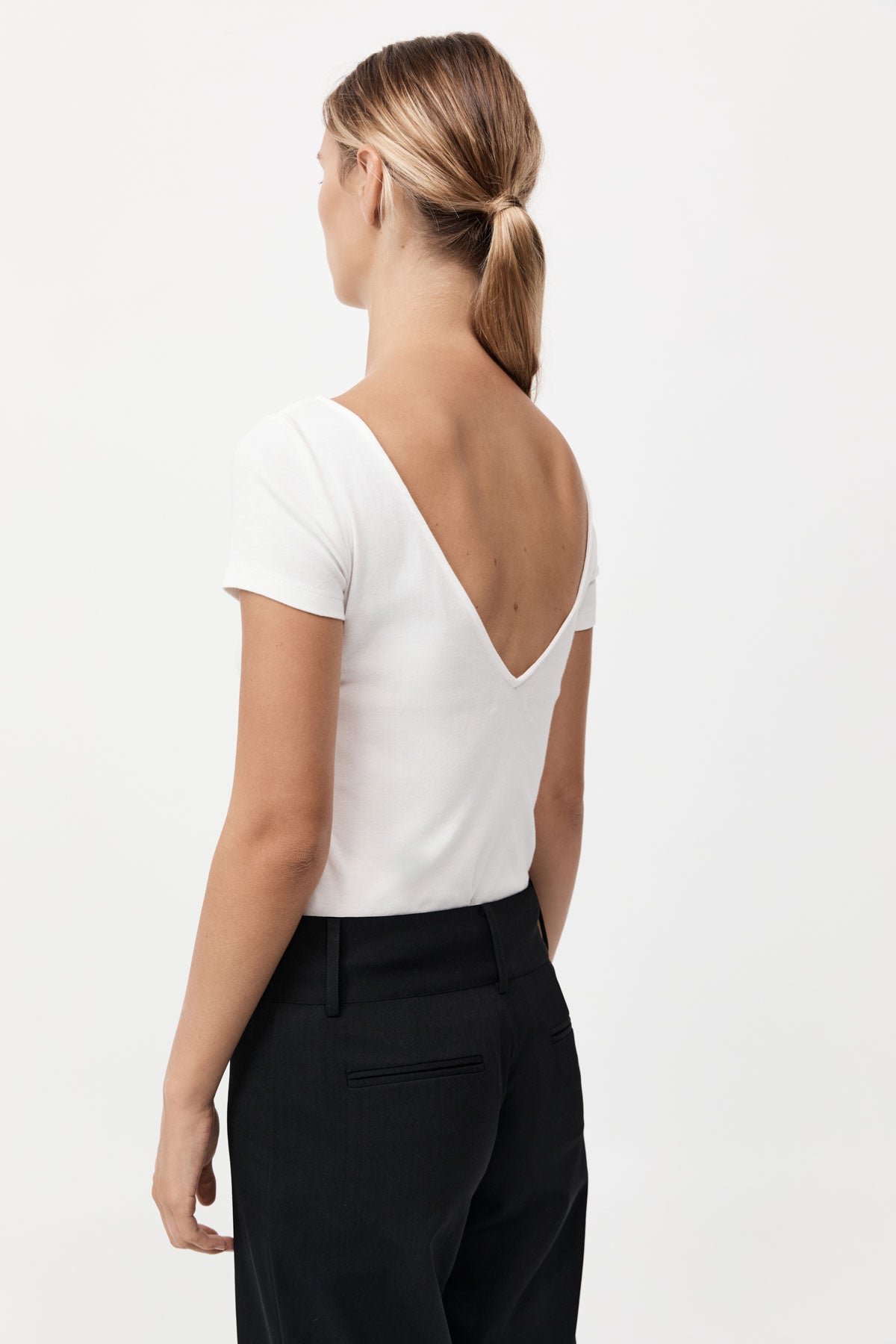 Organic Cotton Ballet Top - White