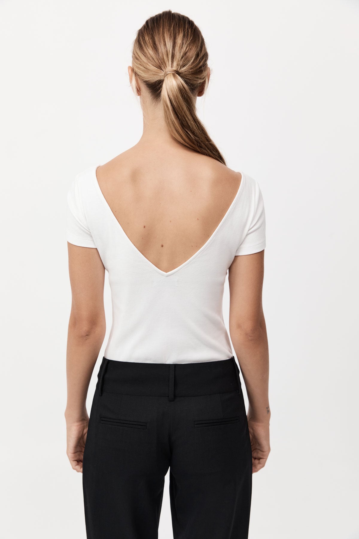 Organic Cotton Ballet Top - White