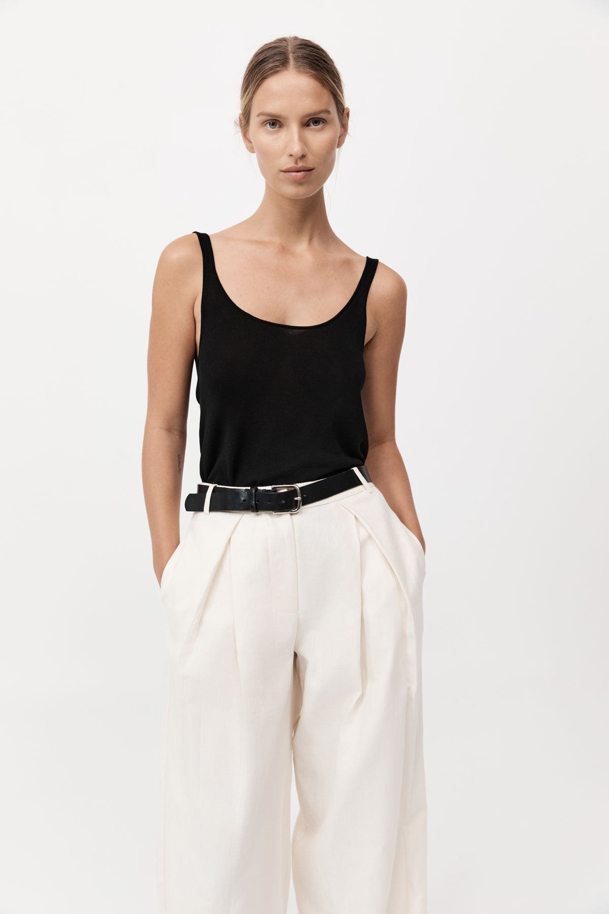 Cowl Back Cami - Black