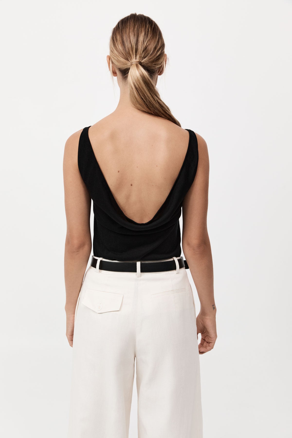 Cowl Back Cami - Black