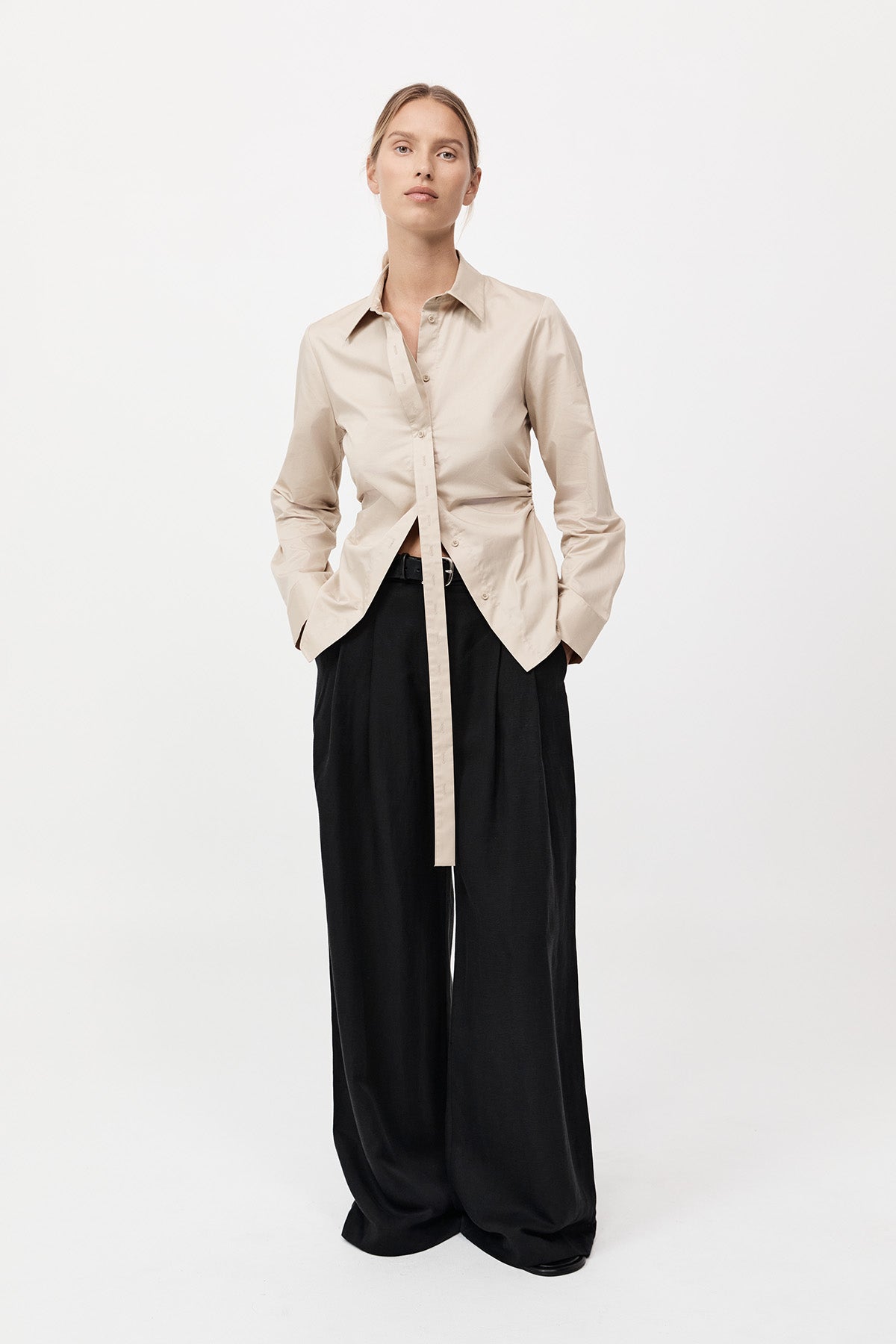 Deconstructed  Shirt - Champagne