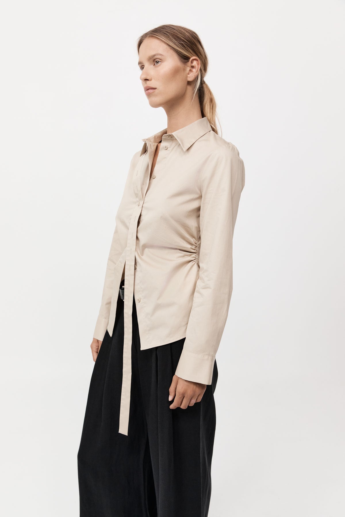 Deconstructed  Shirt - Champagne