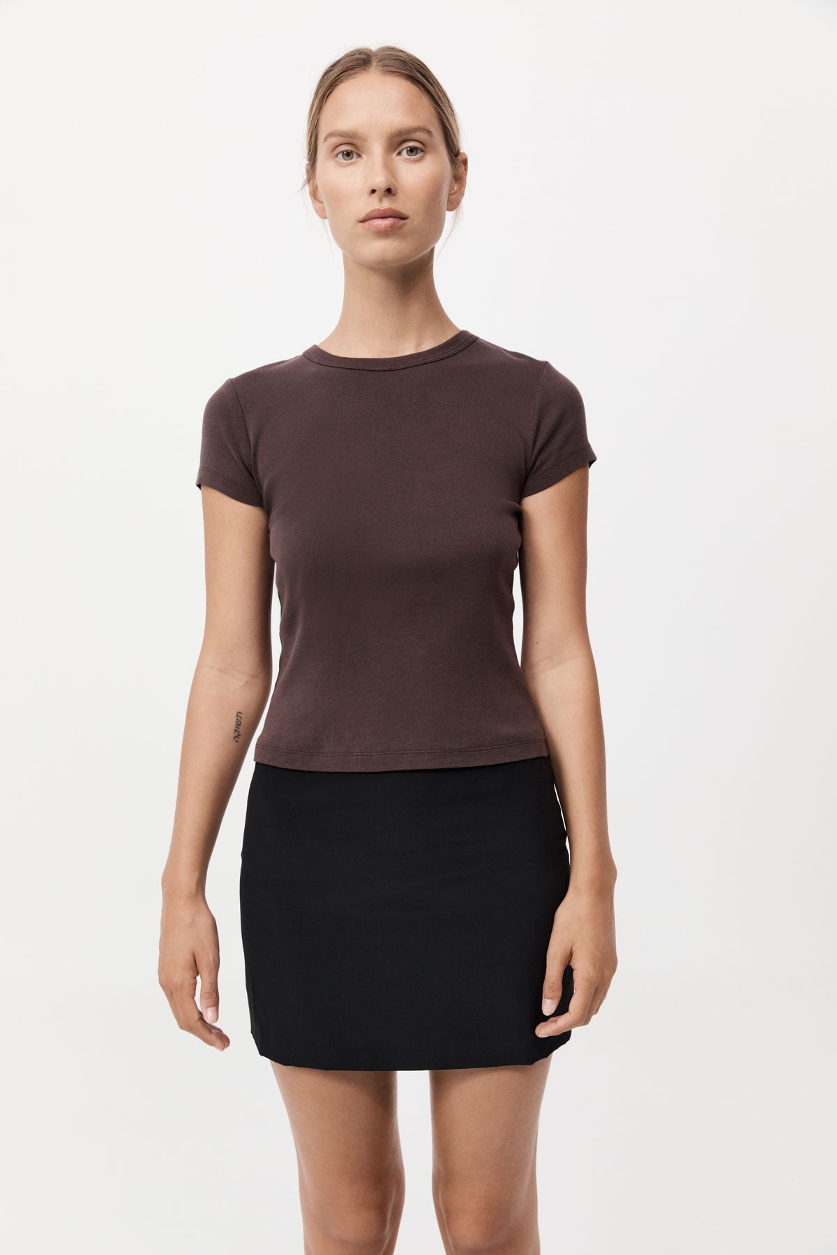 Silk Mini Skirt - Black