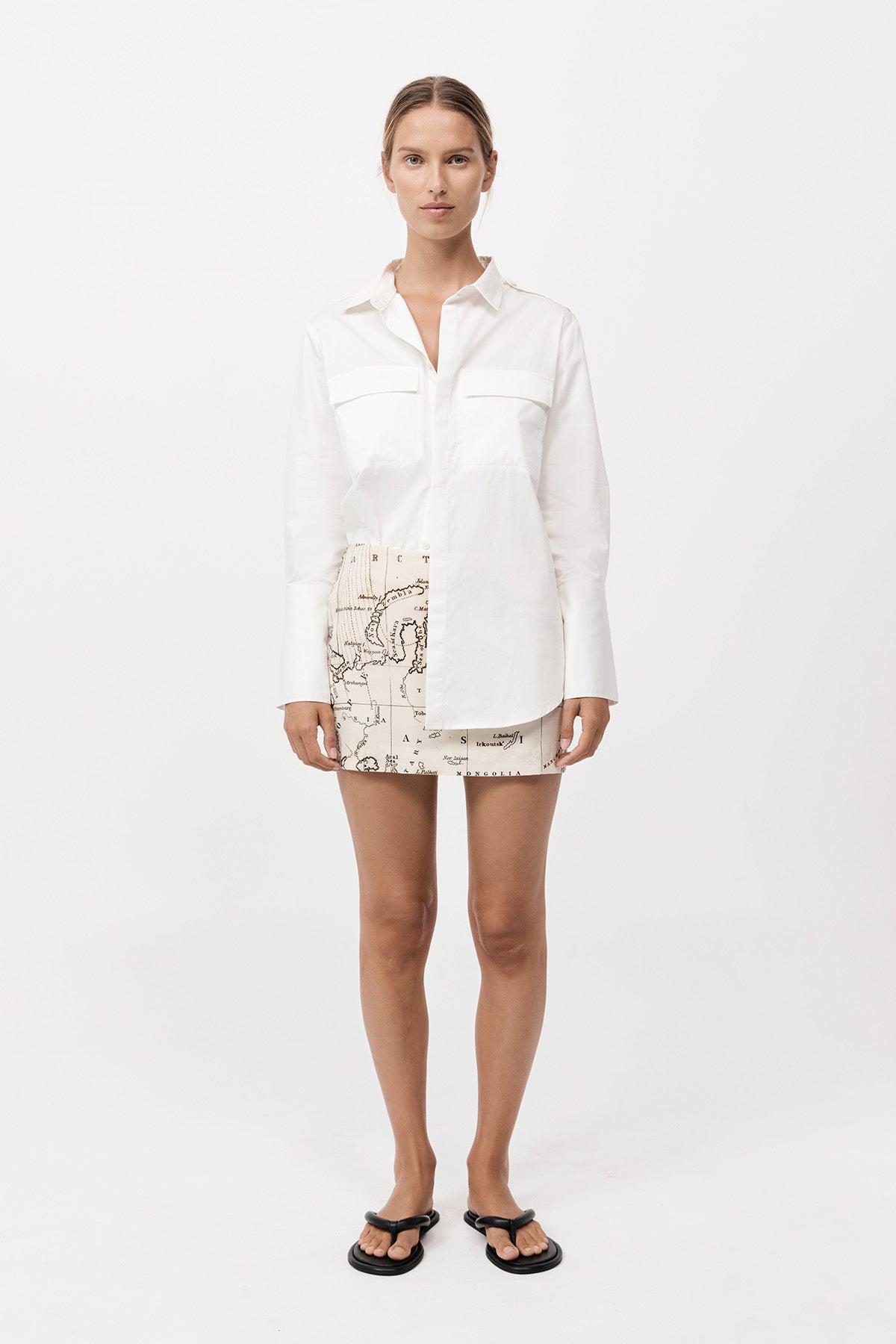 Silk Mini Skirt - Atlas