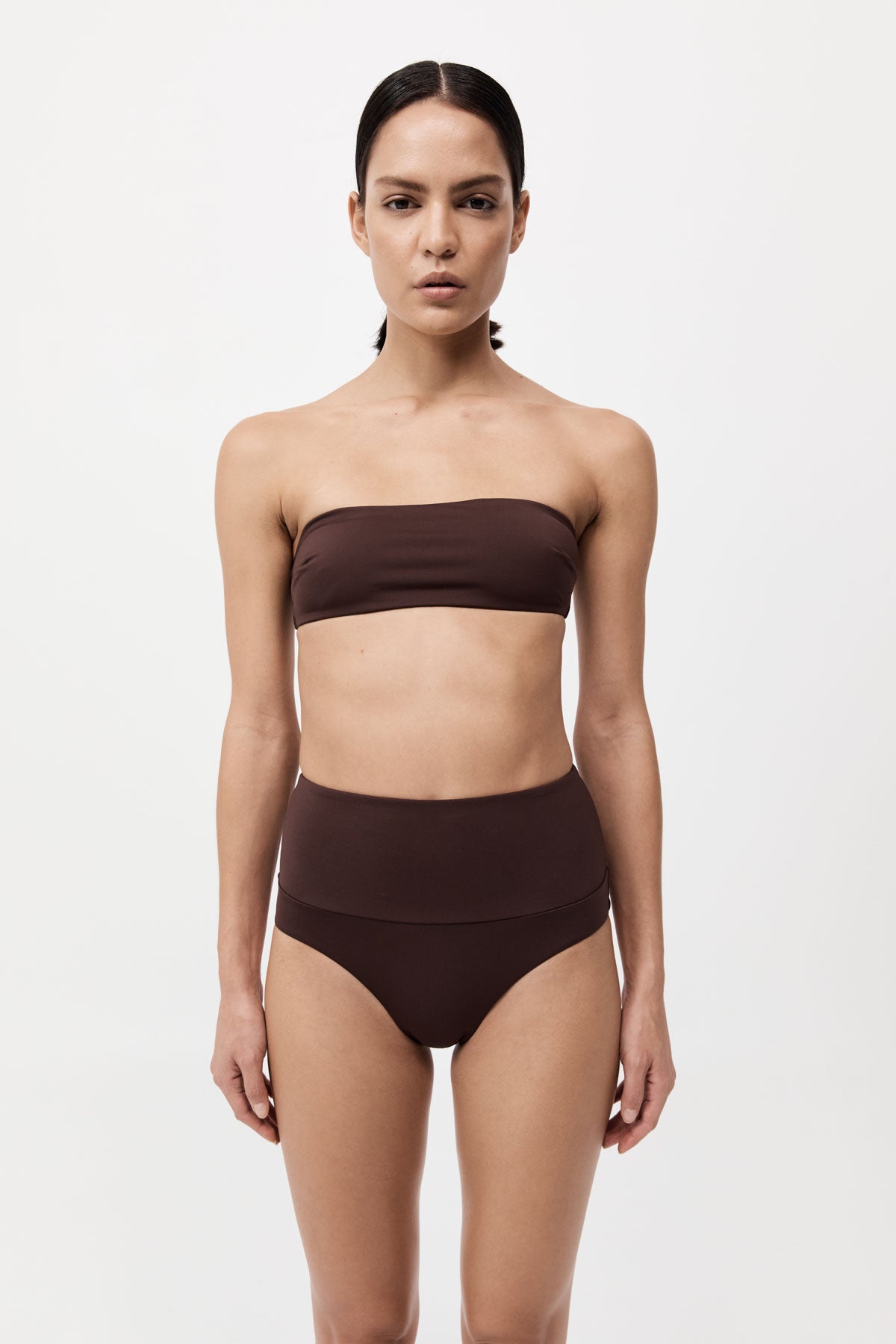 High Waisted Briefs - Cocoa