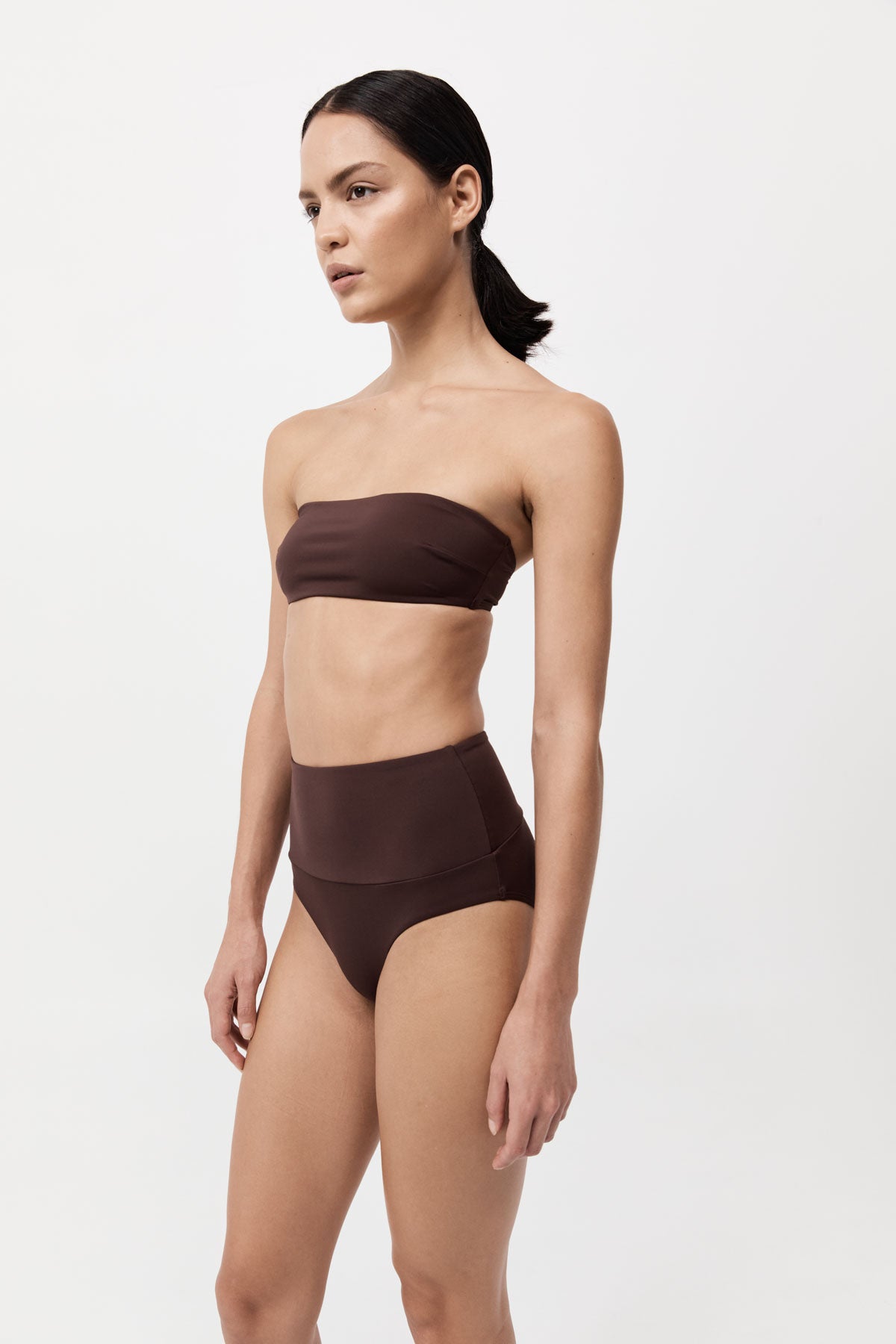 High Waisted Briefs - Cocoa