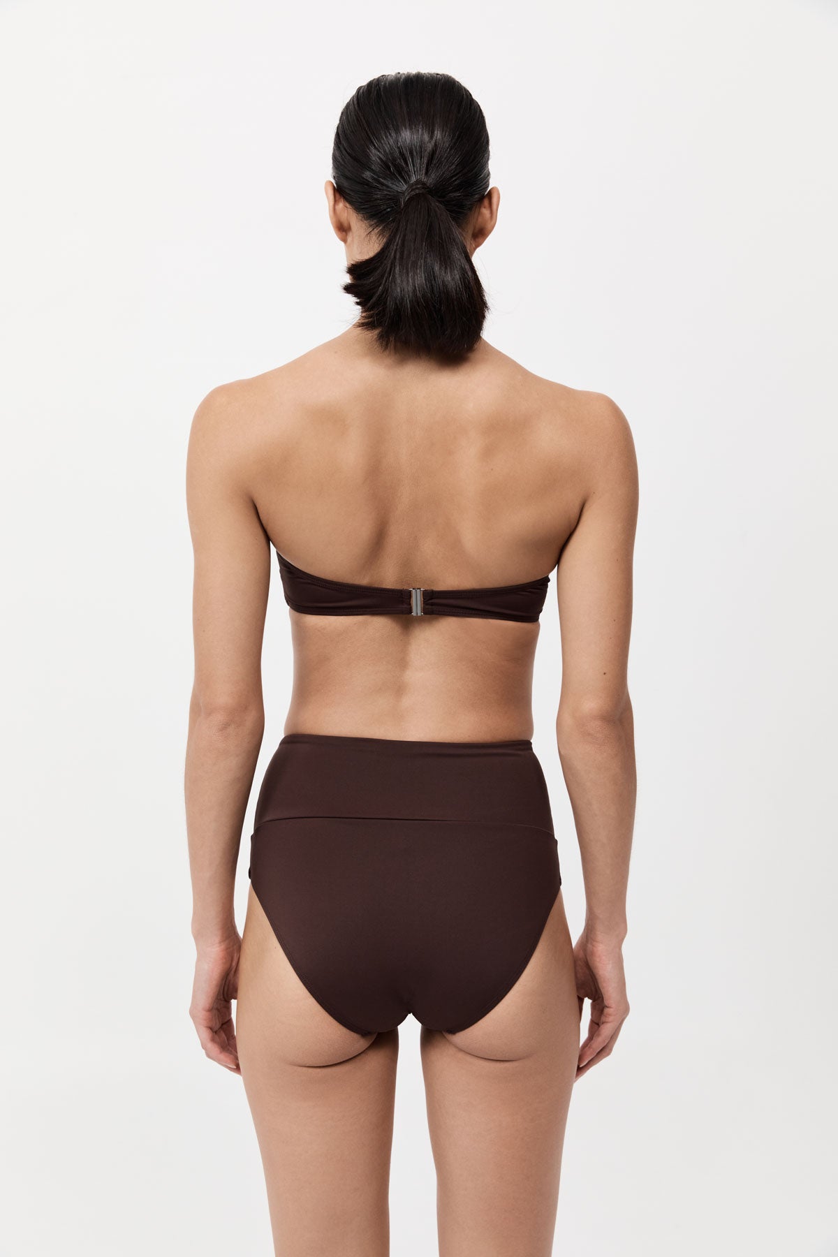 High Waisted Briefs - Cocoa