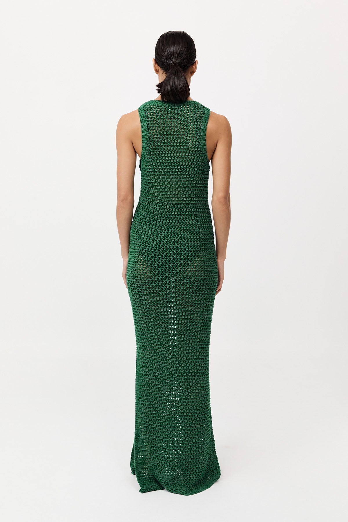 Cotton Crochet Dress - Verde
